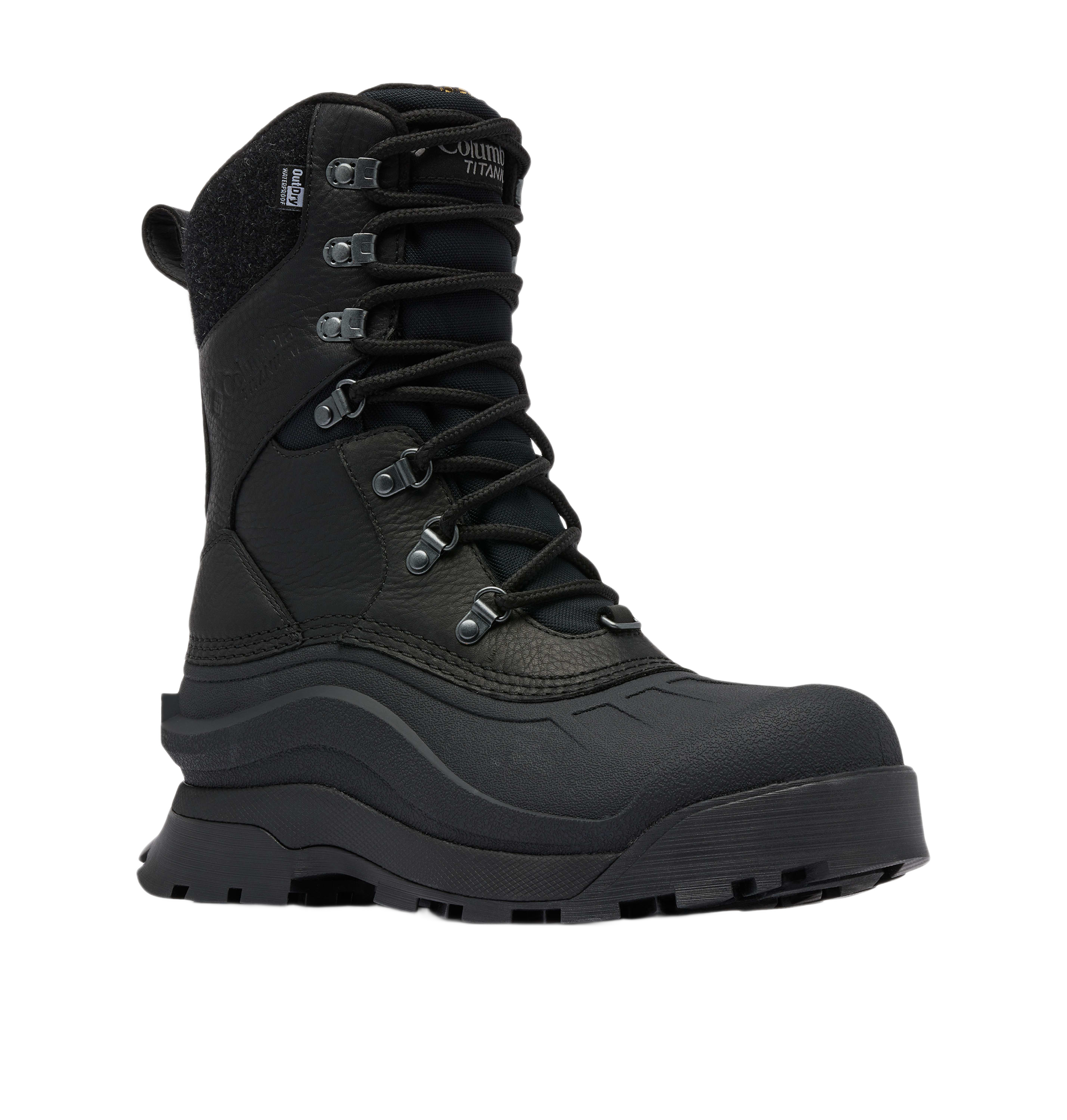 Columbia Columbia Bugaboot Peak Insulated Waterproof Pac Boots for Men - Black/Black - $180.00 at Bass Pro Shops