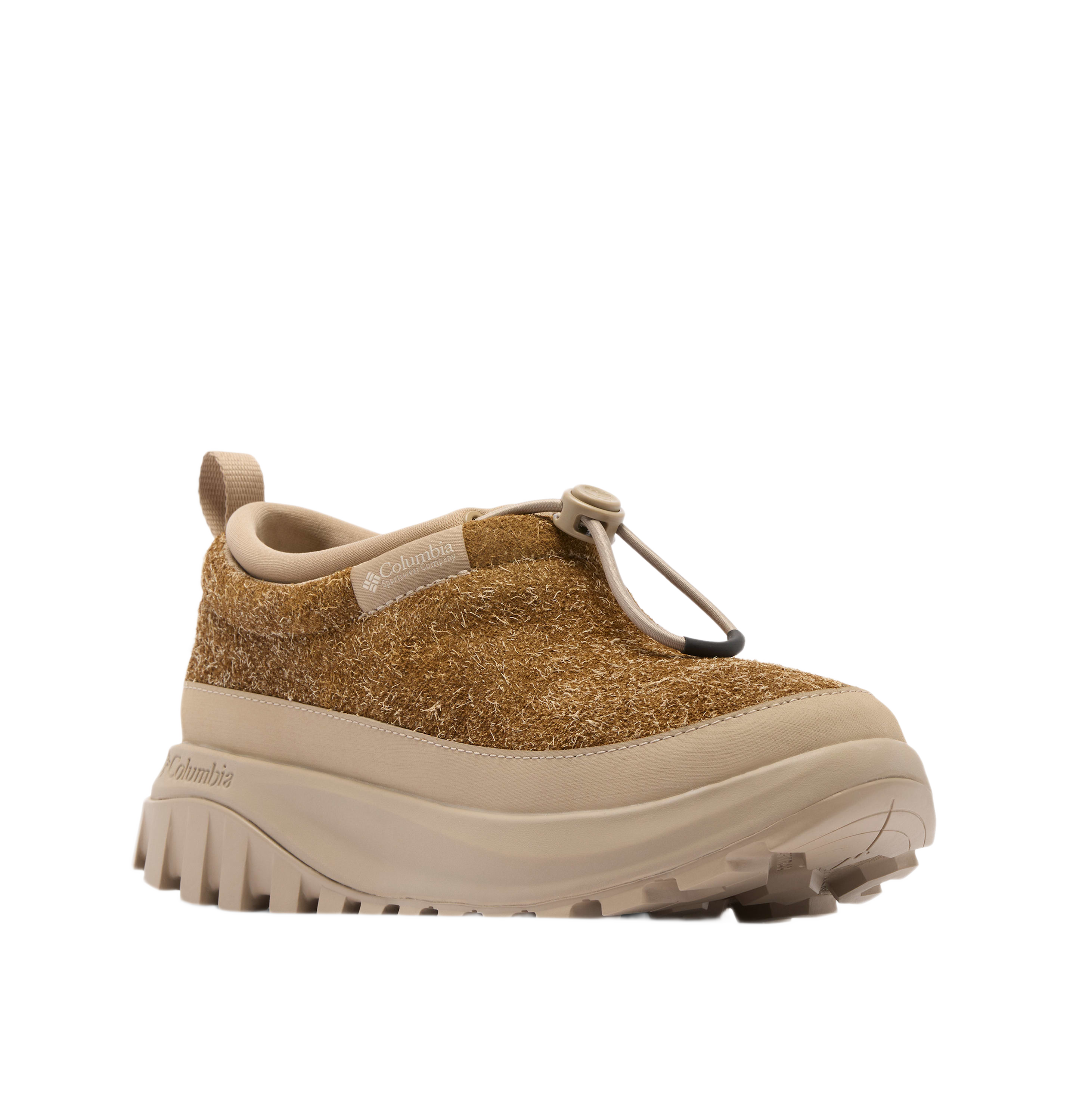 Image of Columbia Snowtrot Rogue Winter Shoes for Women - Ancient Fossil/Oxford Tan