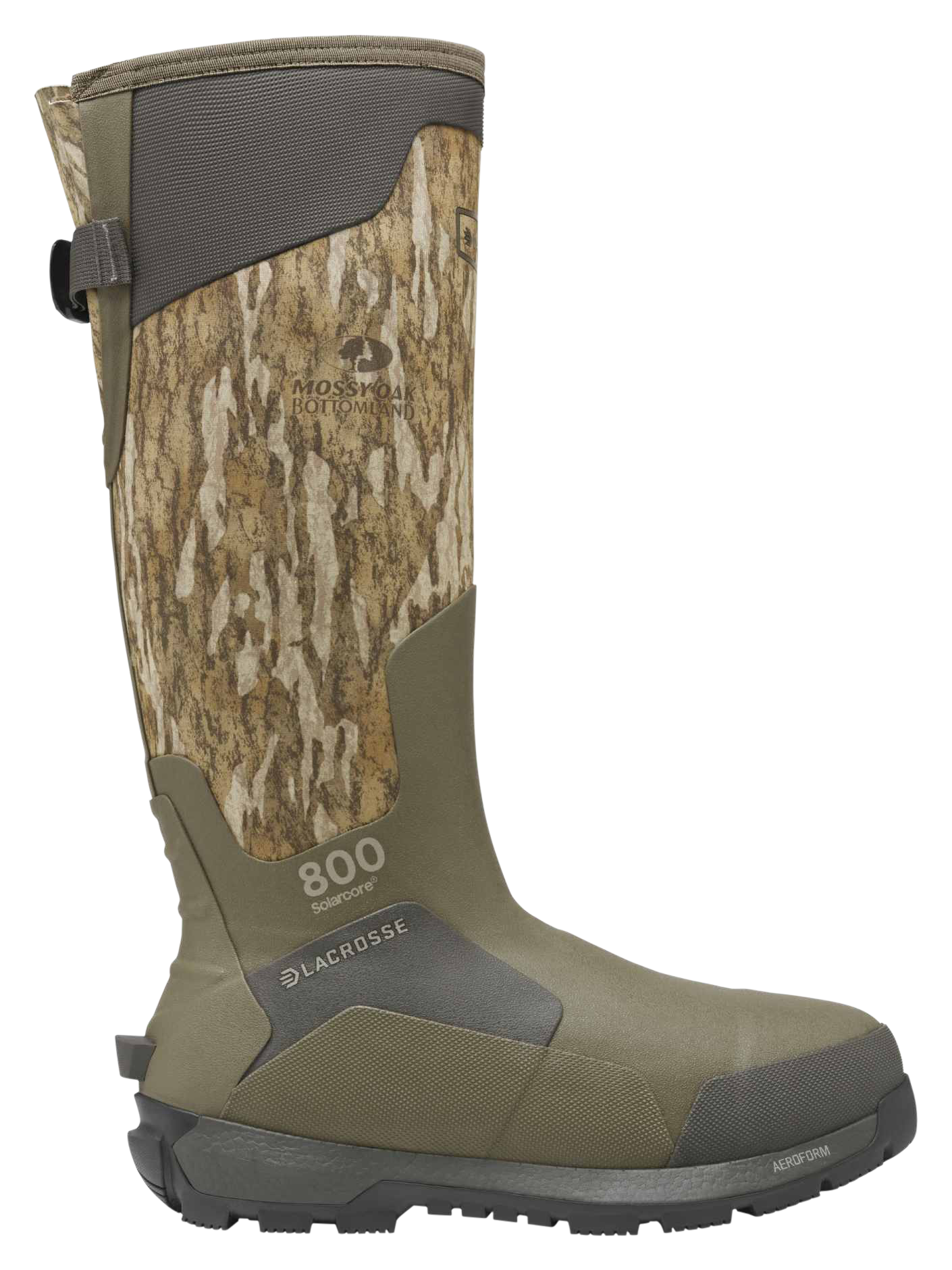 Image of LaCrosse AlphaBurly Aero 800 Insulated Hunting Boots for Men - Mossy Oak Bottomland