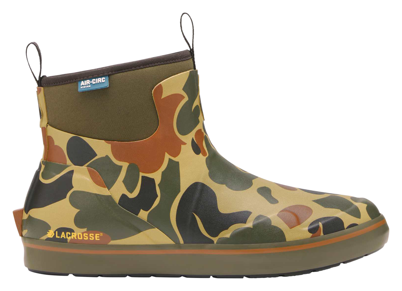 Image of LaCrosse Alpha 6'' Deck Boots for Men - Hardwoods Duck Camo