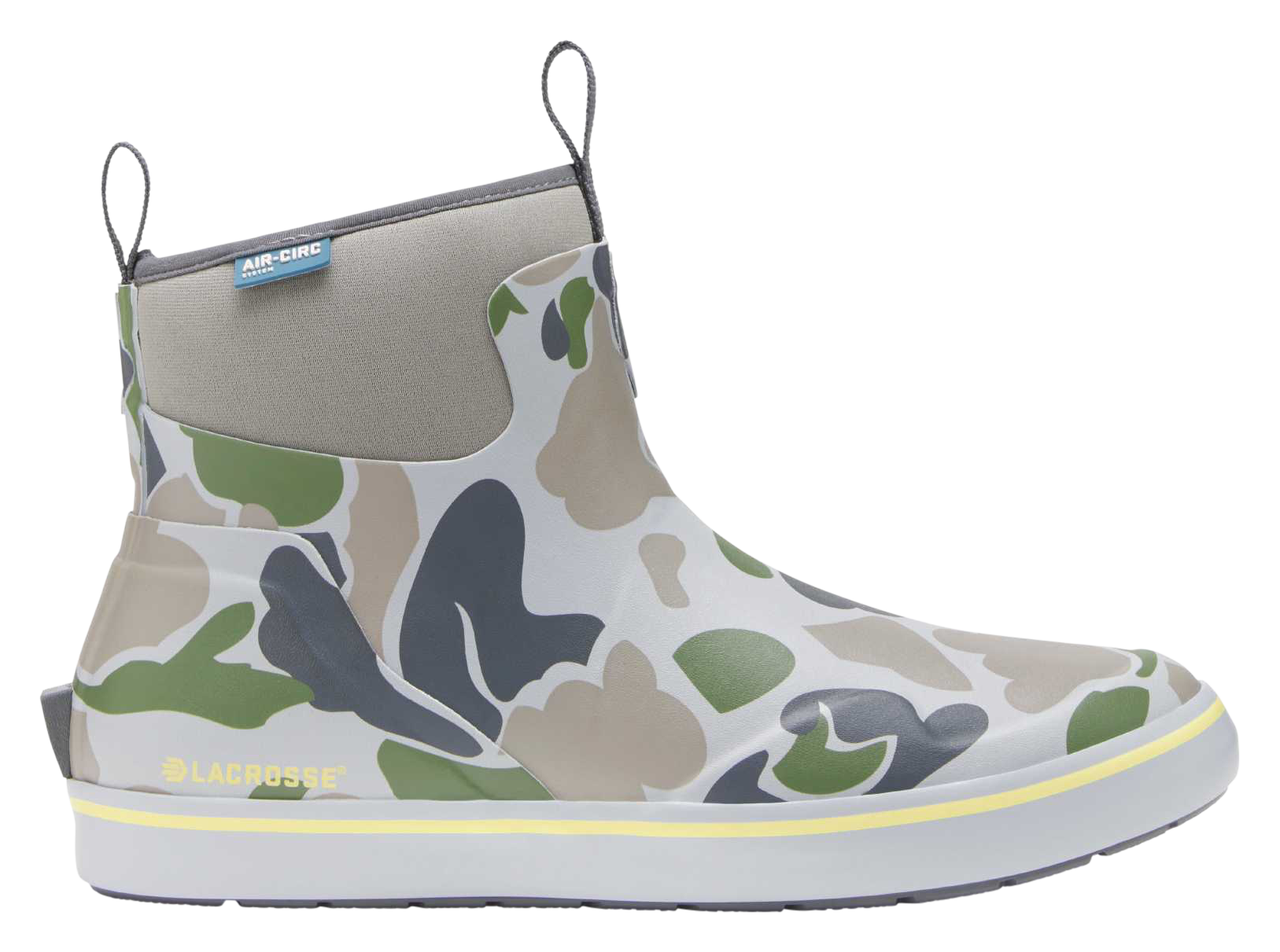 Image of LaCrosse Alpha 6'' Deck Boots for Men - Seagrass Duck Camo
