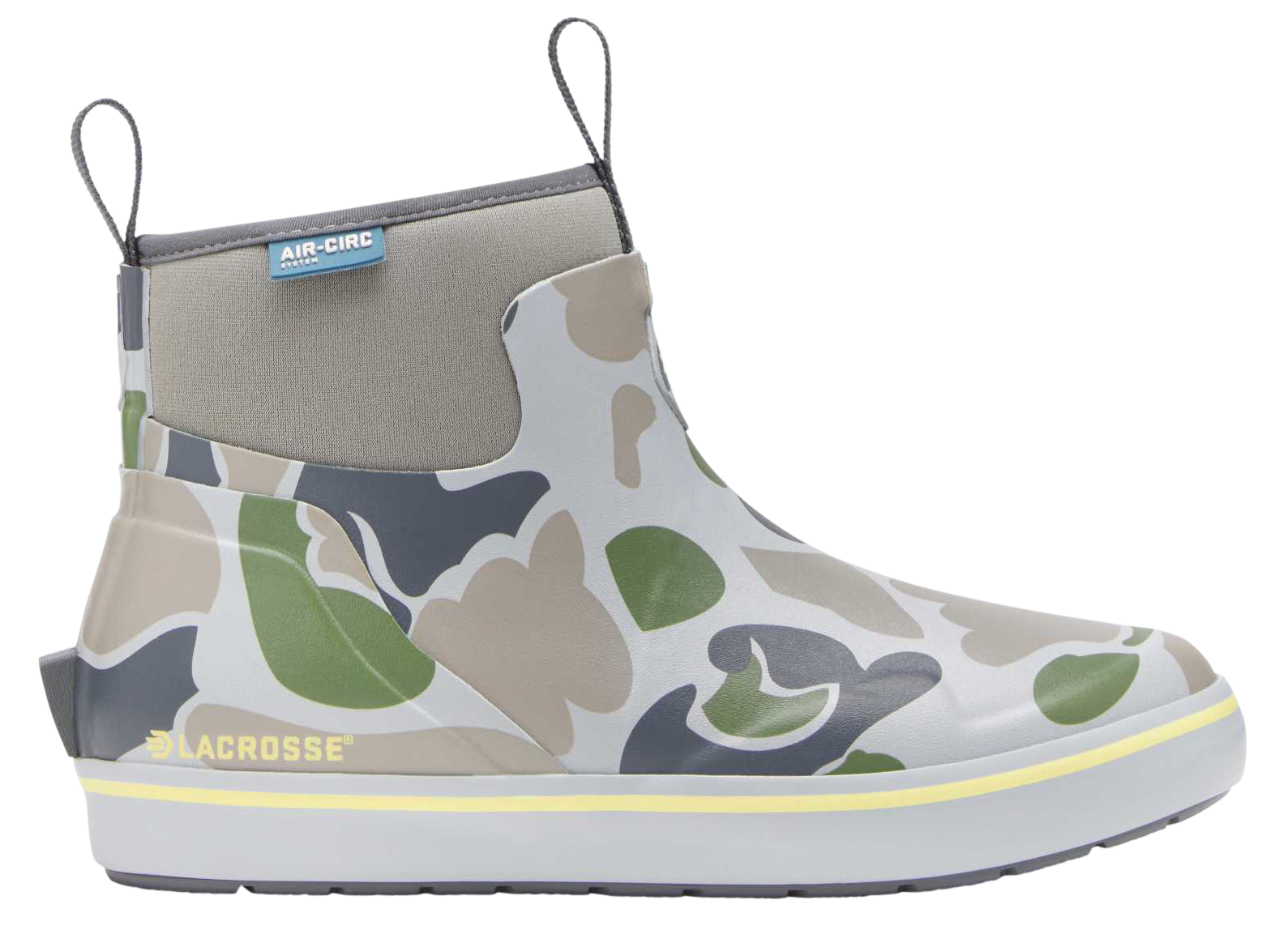 Image of LaCrosse Alpha 6'' Deck Boots for Women - Seagrass Duck Camo