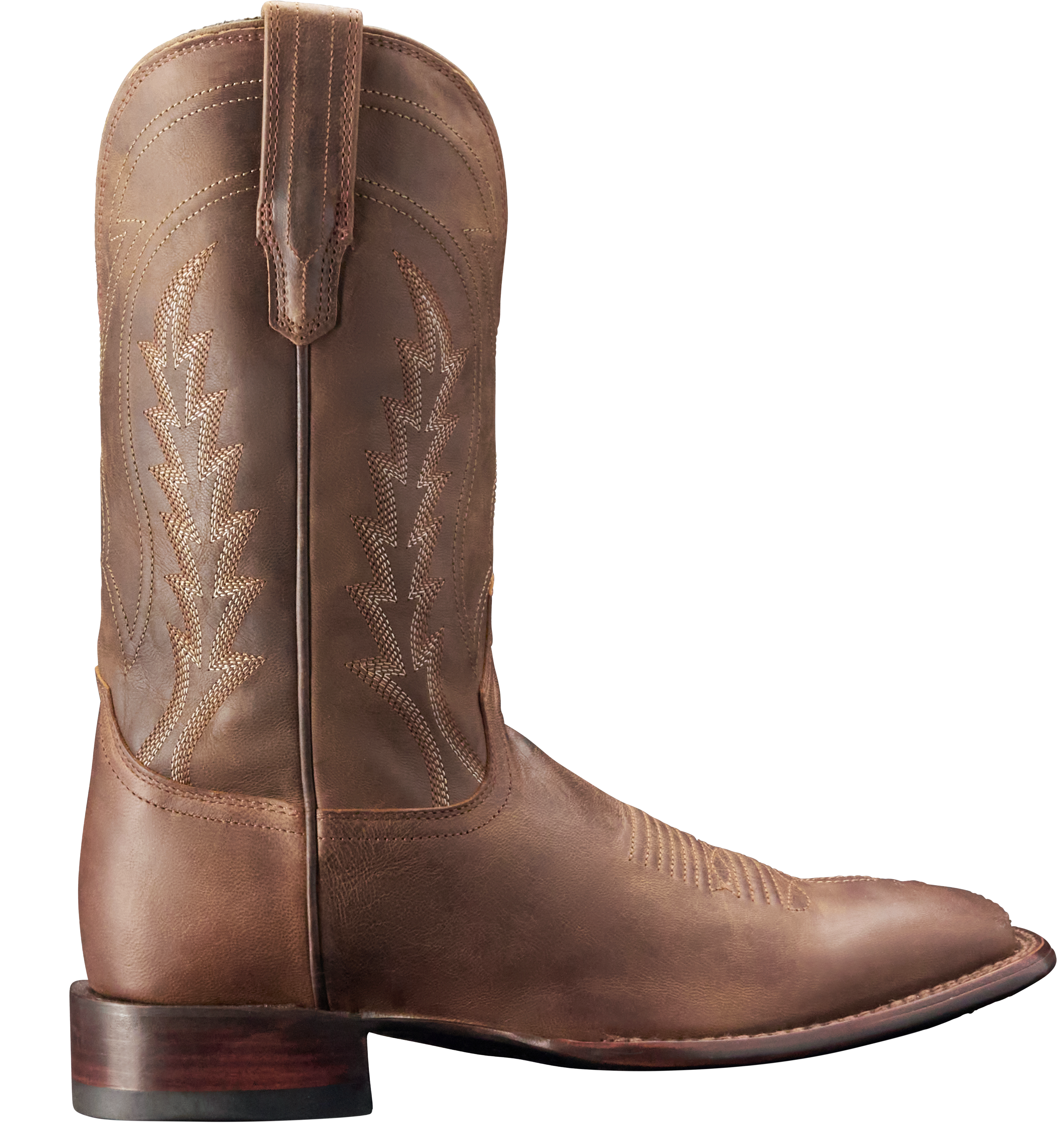 Image of Tecovas The Doc Square-Toe Goat Western Boots for Men - Cafe