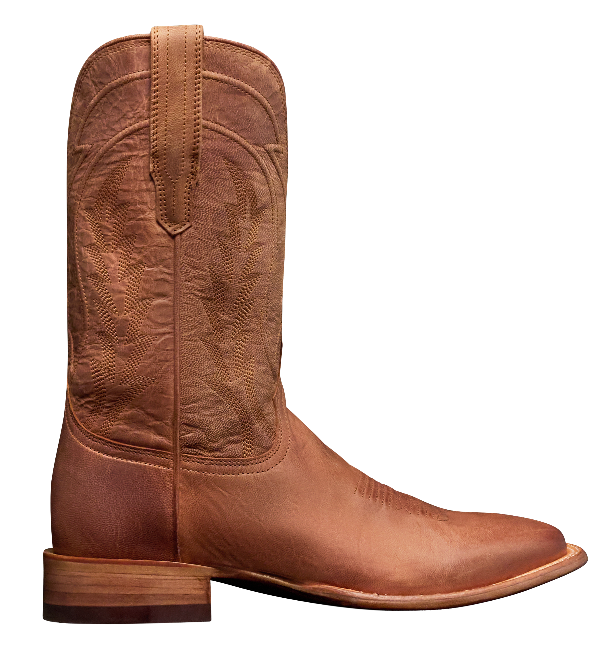 Image of Tecovas The Doc Square-Toe Goat Western Boots for Men - Scotch