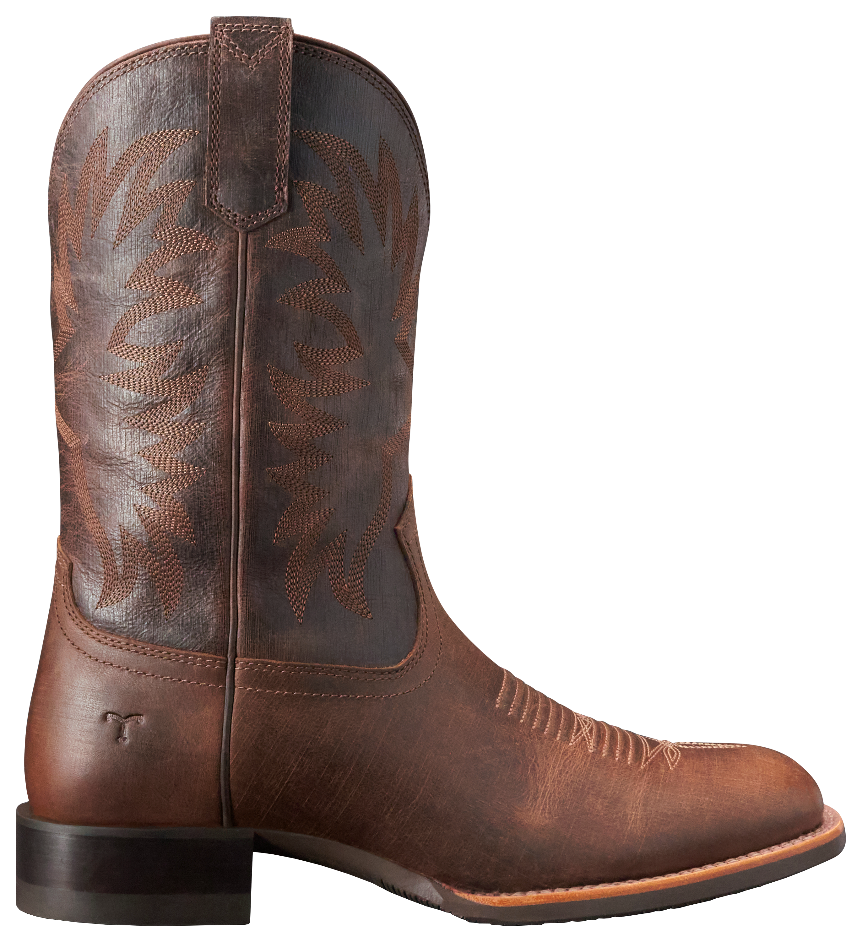 Image of Tecovas The Dusty Square-Toe Western Boots for Men - Cigar