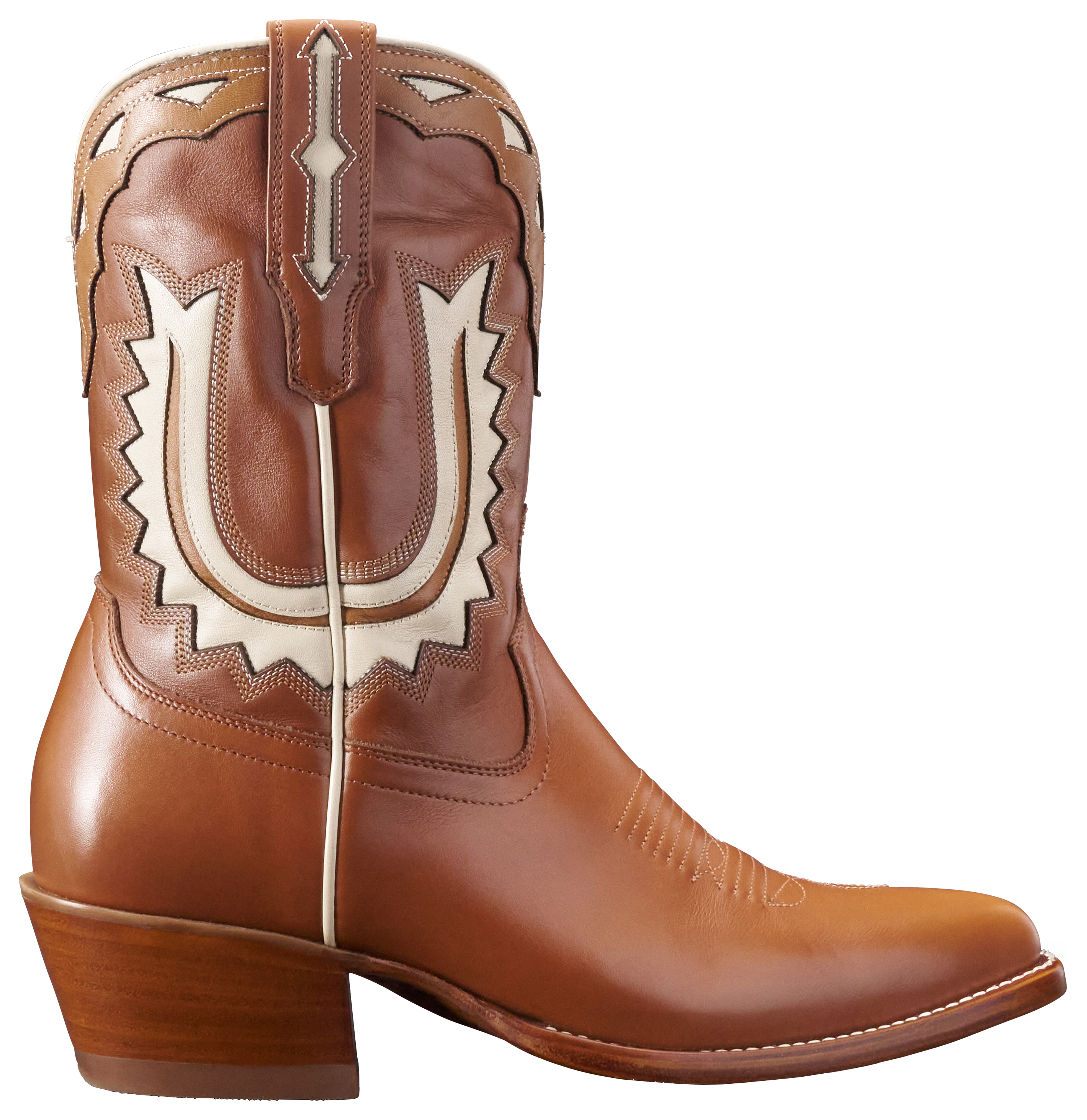 Image of Tecovas The Jolene Western Boots for Women - Caramel/Bone
