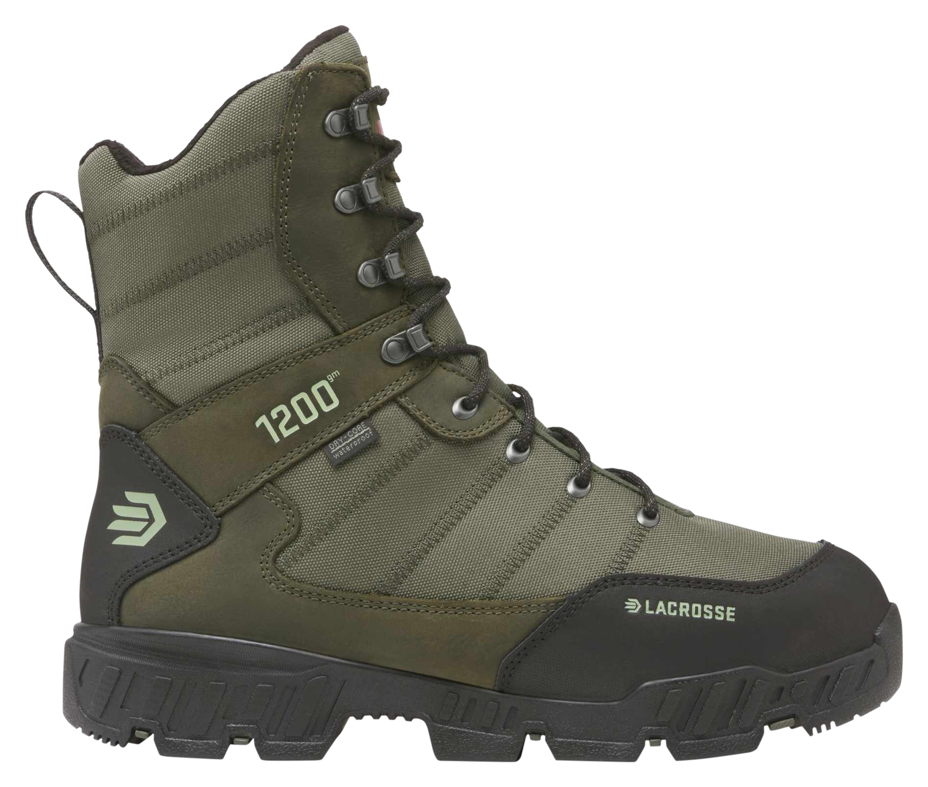 Image of LaCrosse Cold Snap II 1200 Insulated Waterproof Hunting Boots for Men - Olive Night