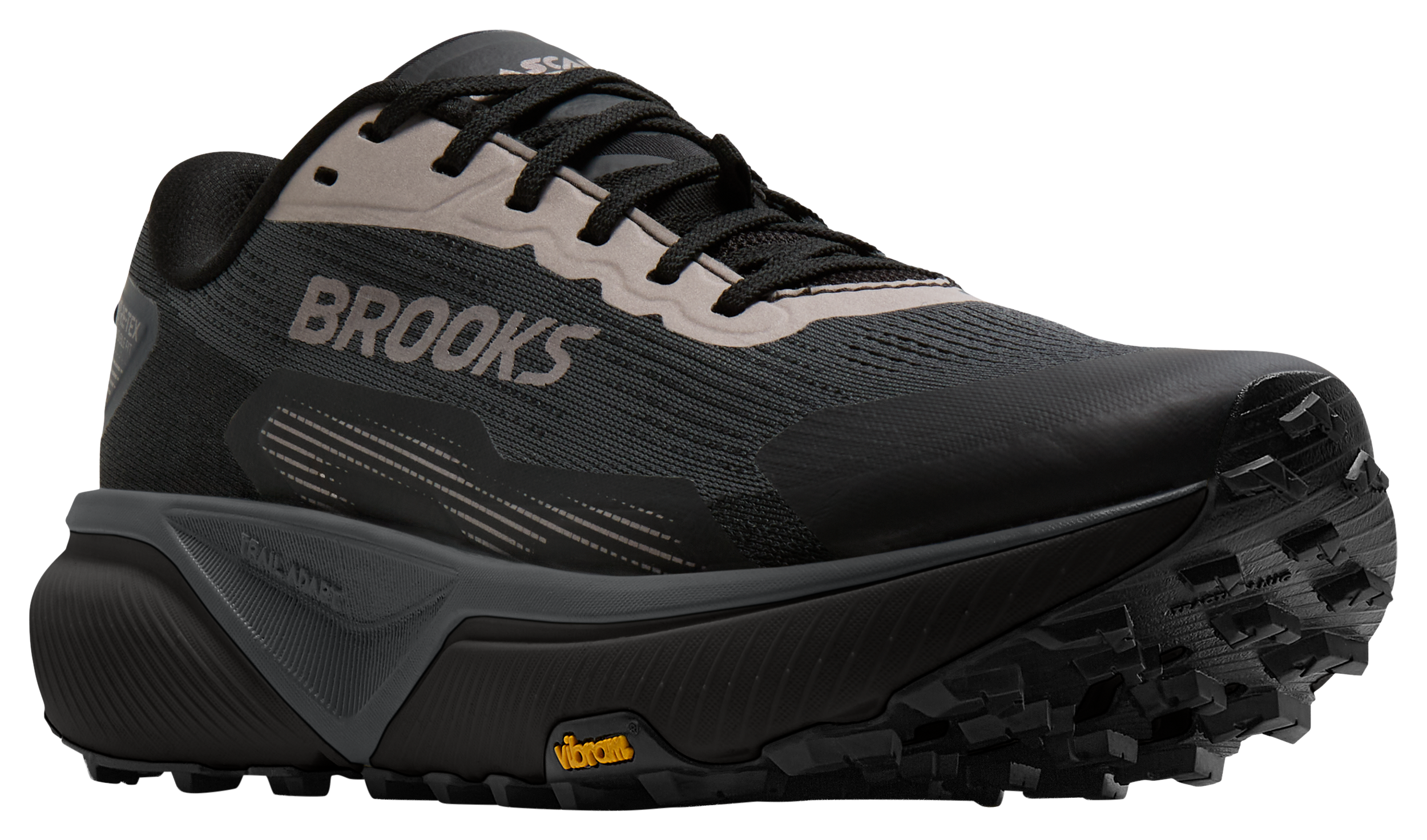 Brooks Brooks Cascadia 20 GTX Waterproof Trail Running Shoes for Men - Black/Ebony/Nocturnal - $189.99 at Bass Pro Shops