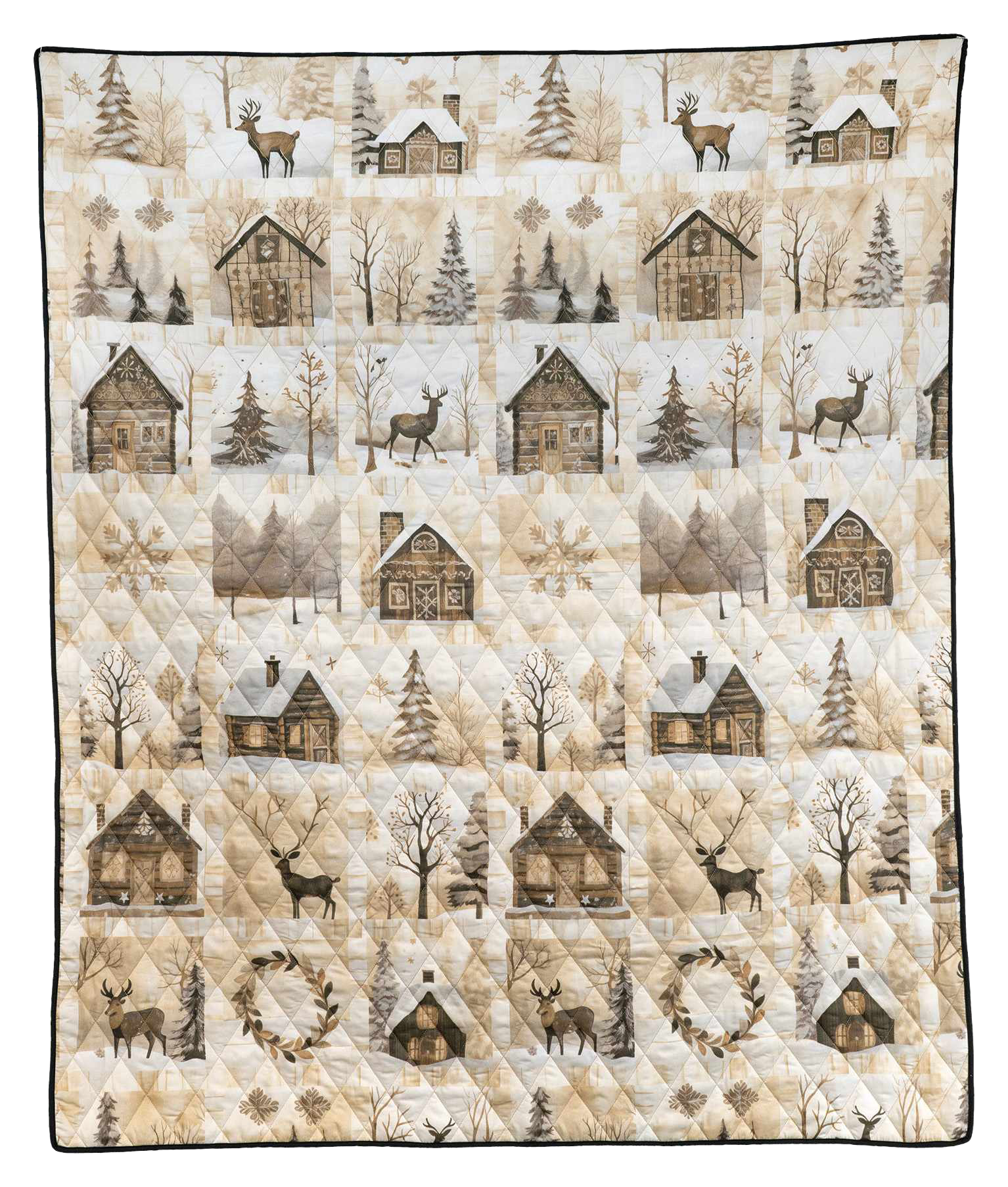 Image of Donna Sharp Your Lifestyle Antique Winter Quilted Throw