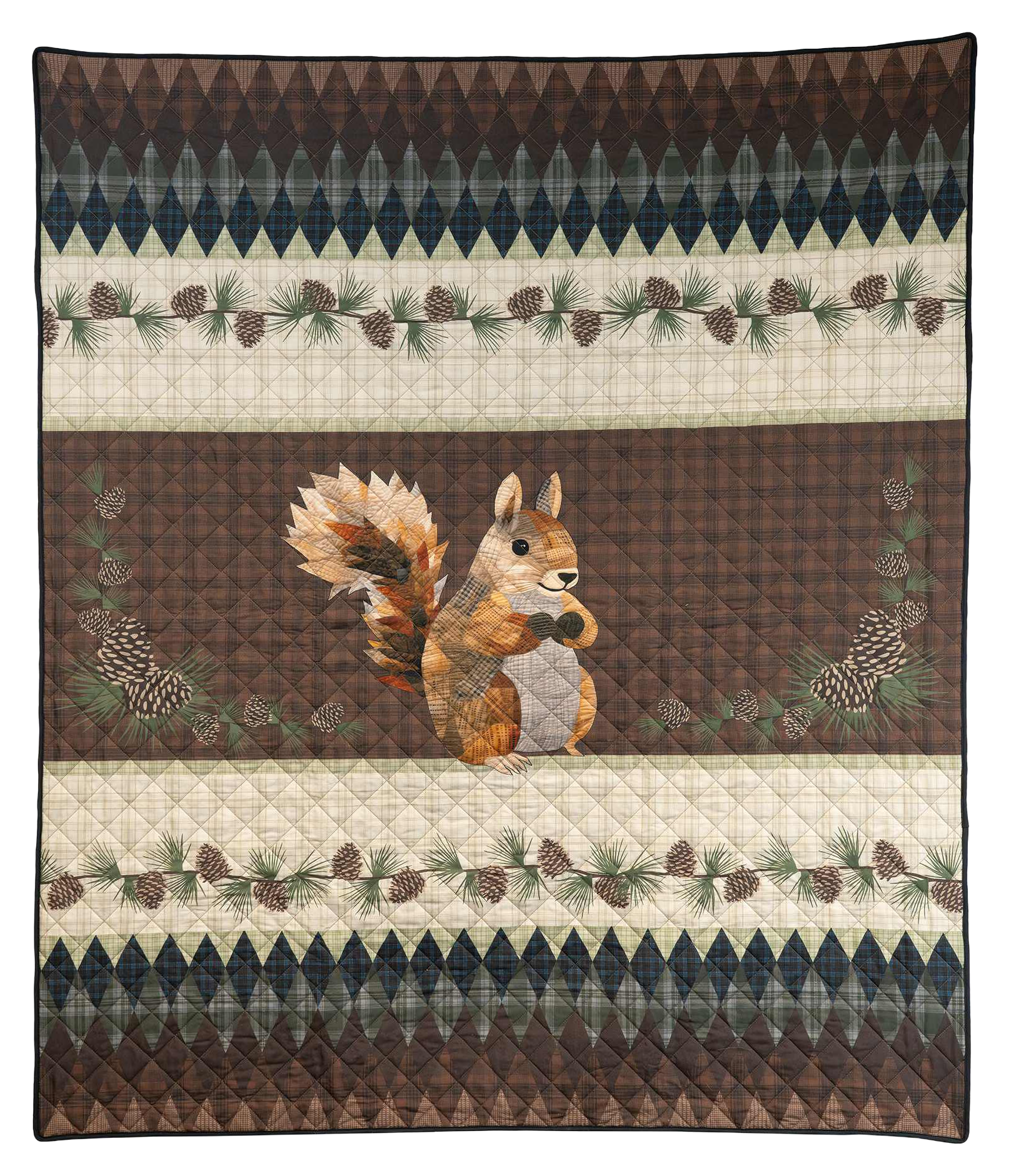 Image of Donna Sharp Pine Circle Quilted Throw