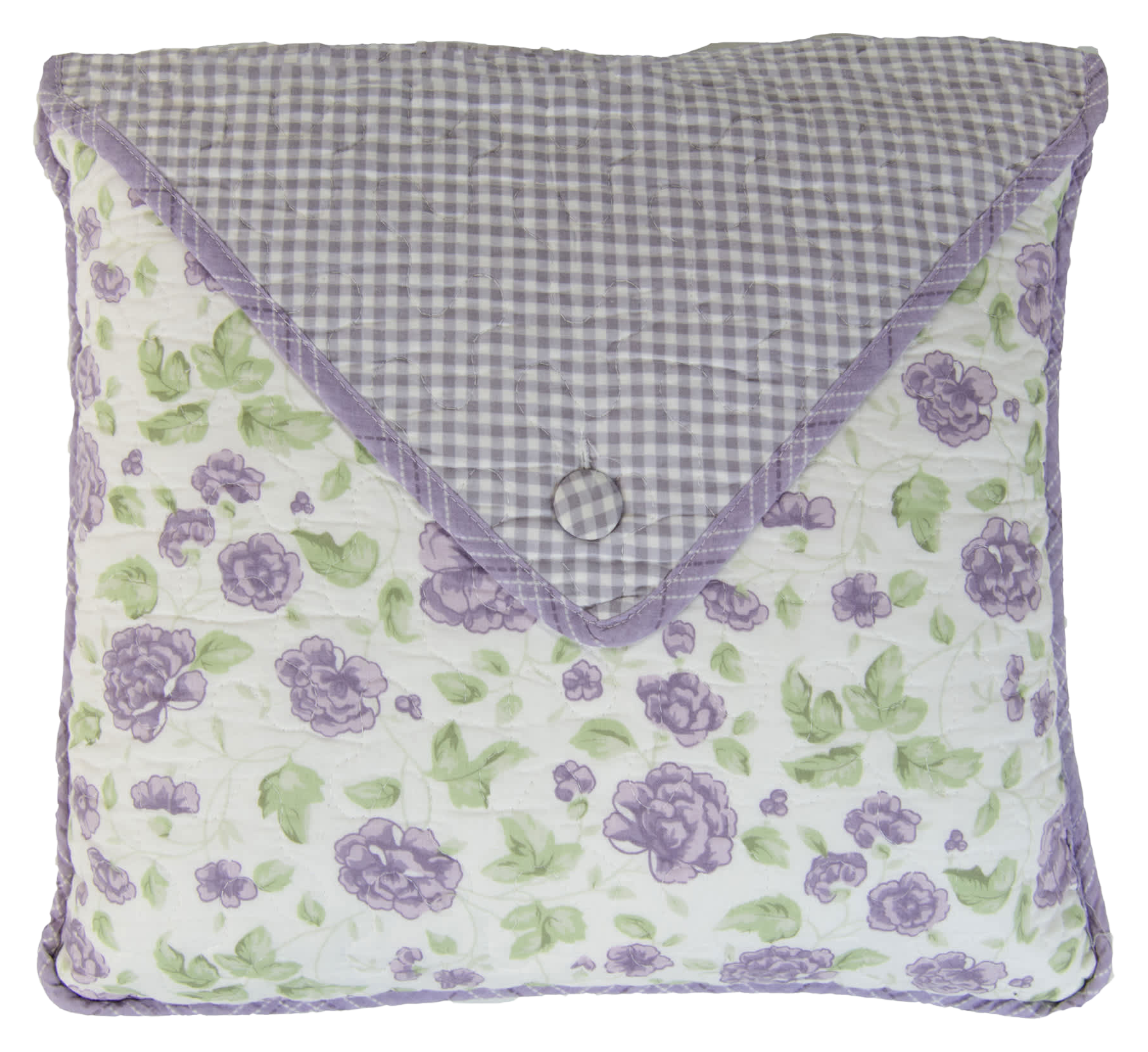 Image of Donna Sharp Lavender Rose Cotton Envelope Pillow