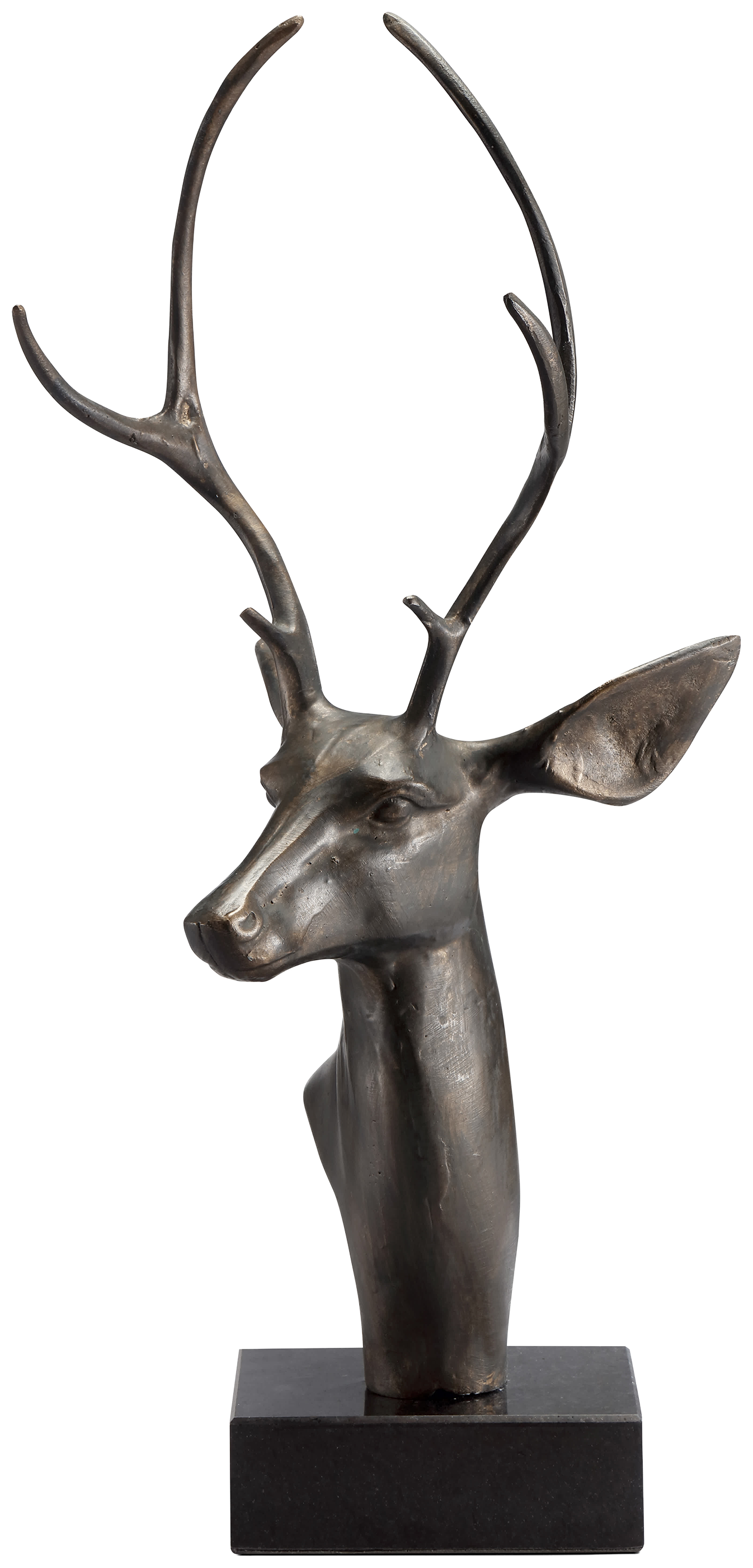 Image of San Pacific International Deer Bust On Base Sculpture