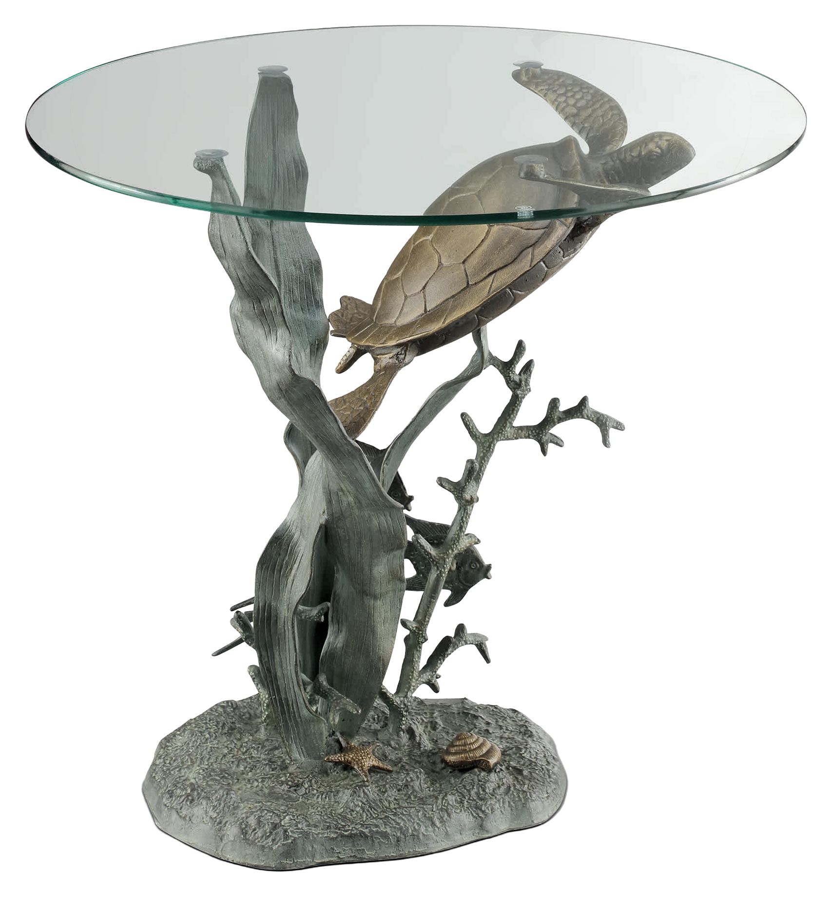 Image of San Pacific International Sea Turtle End Table