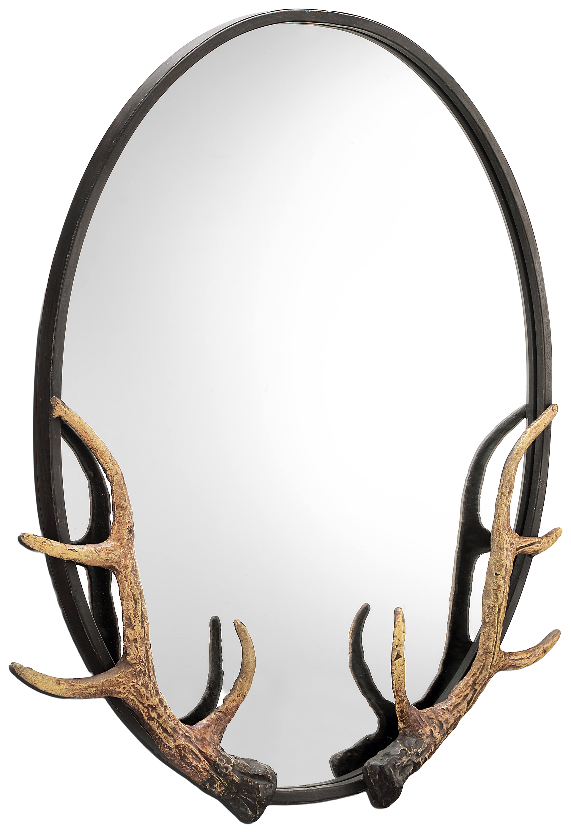 SPI San Pacific International Antler Oval Mirror - $259.99 at Bass Pro Shops