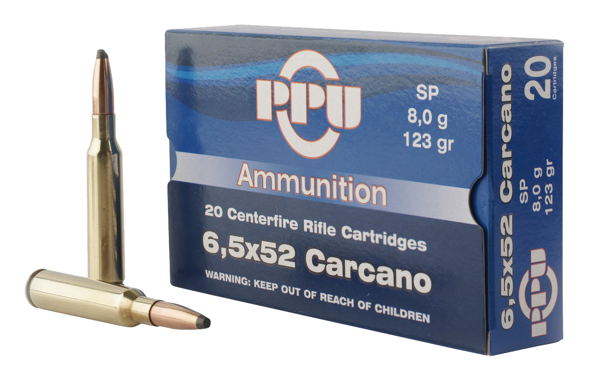PPU Metric Rifle 6.5x52mm Carcano 123 Grain 2690 fps Soft Point - Bass Pro Shops