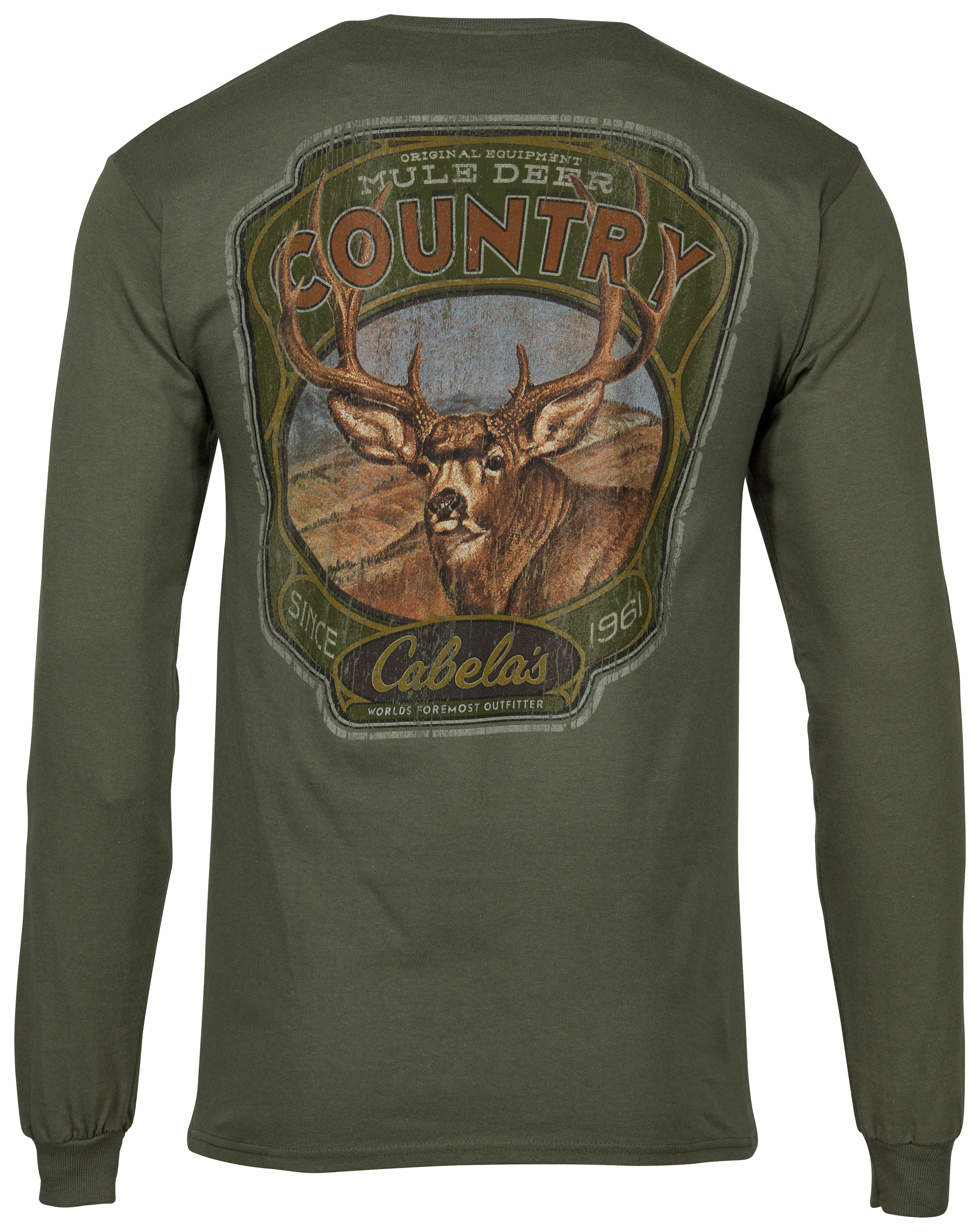 Cabela's Vintage Wildlife Sign Mule Deer T-Shirt for Men
