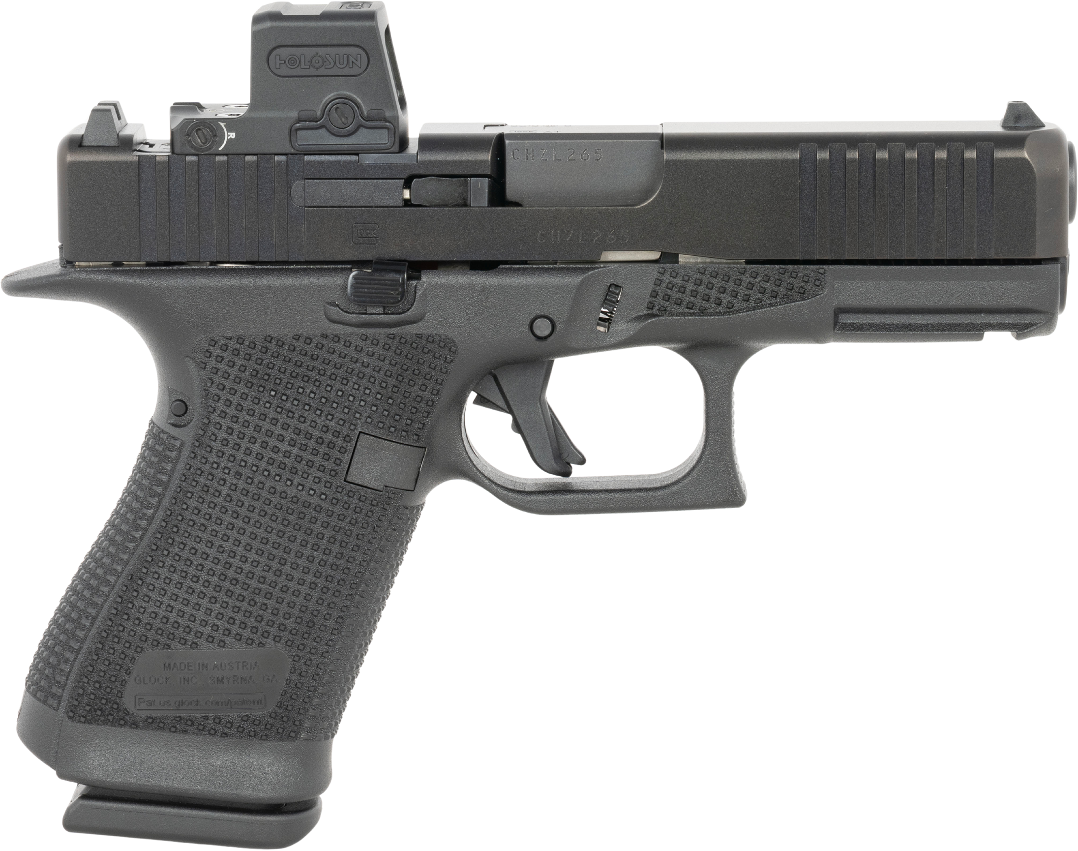 Image of GLOCK G19 Gen6 Optics-Ready Semi-Auto Pistol with Holosun EPS Carry RD-2 Optic