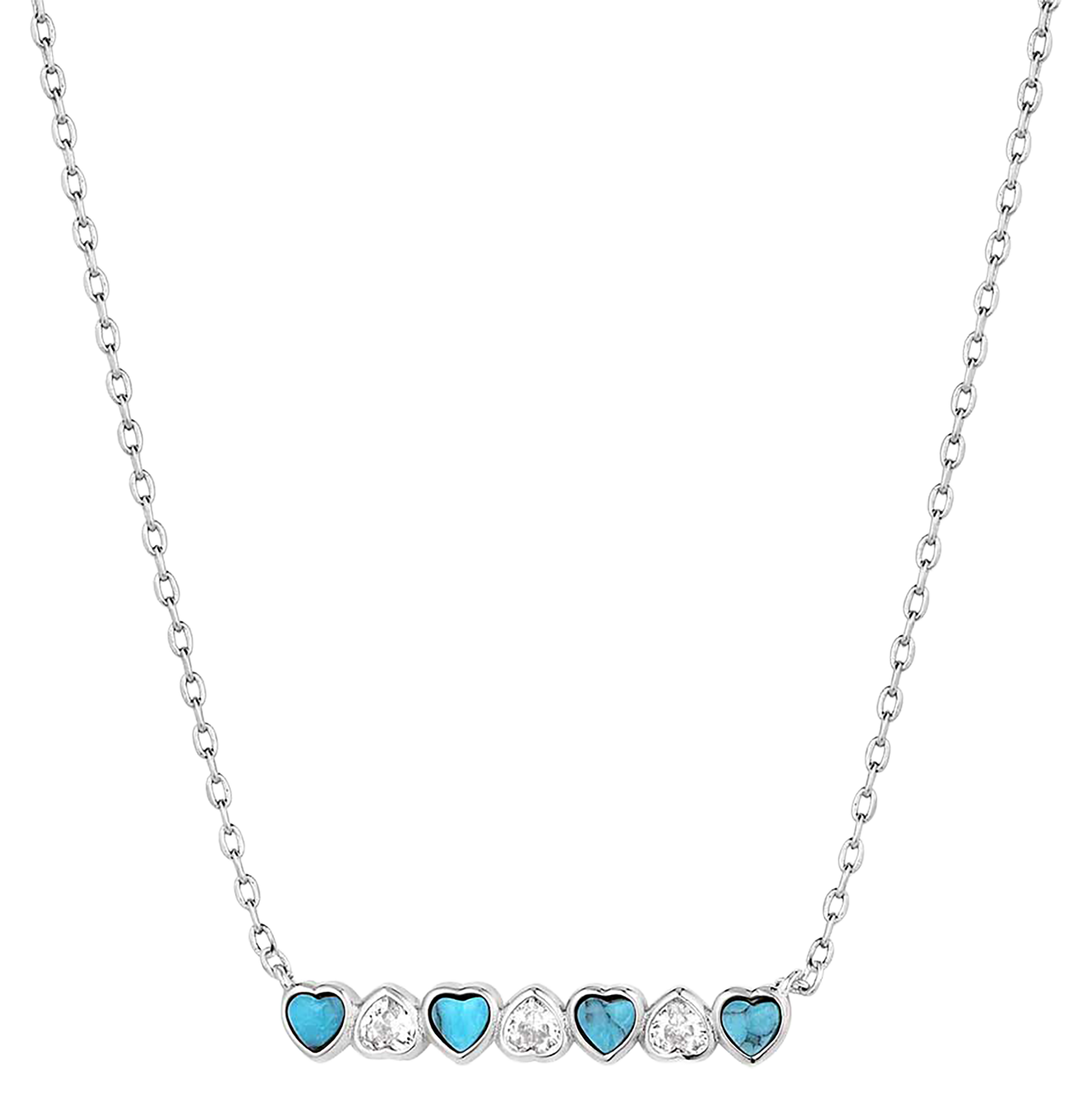 Image of Montana Silversmiths Alternating Hearts Necklace