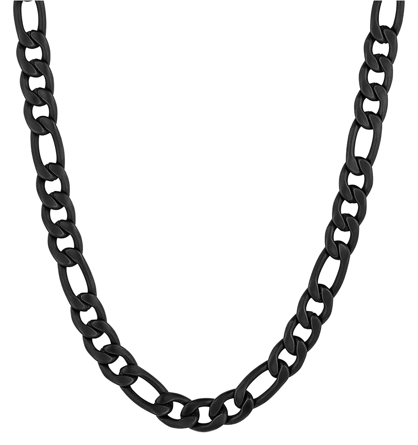 Image of Montana Silversmiths Midnight Onyx Figaro Chain Necklace