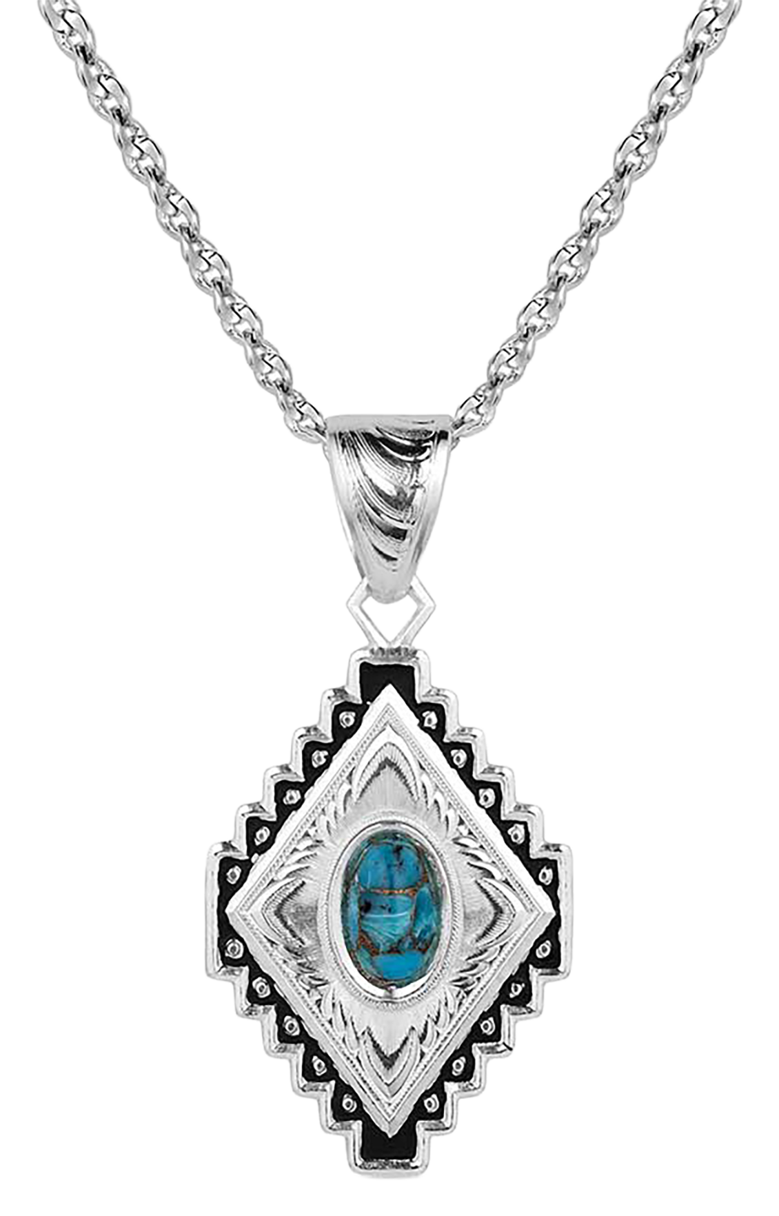 Image of Montana Silversmiths Diamond Of The West Turquoise Necklace