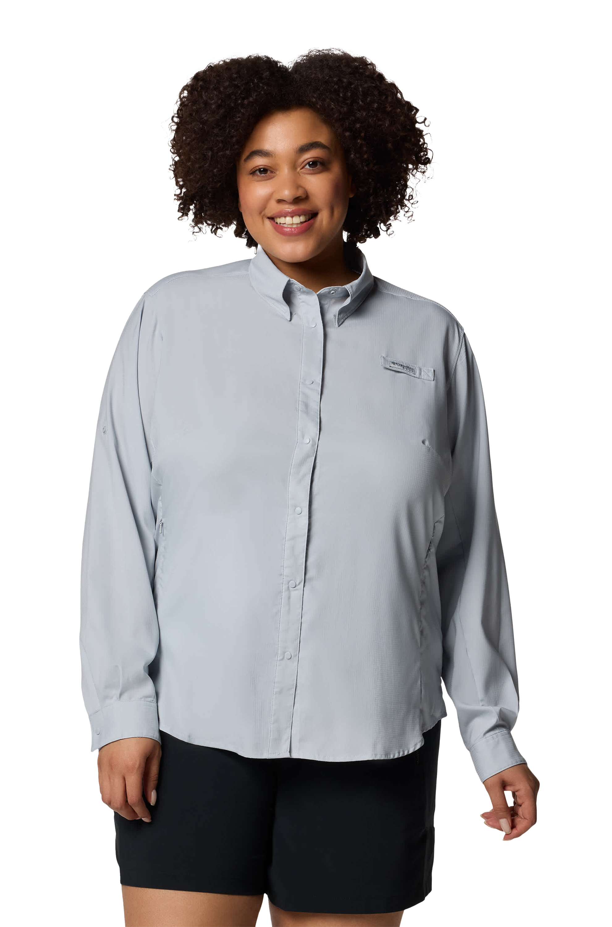 Image of Columbia PFG Tamiami II Long-Sleeve Shirt - Cirrus Grey