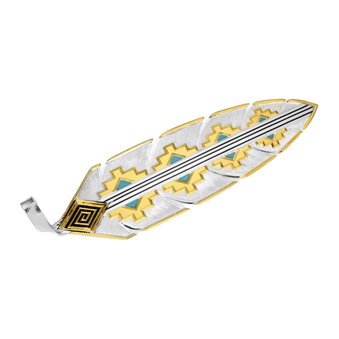 Montana Silversmiths Montana Silversmiths Painted Sky Hat Feather - $89.99 at Bass Pro Shops