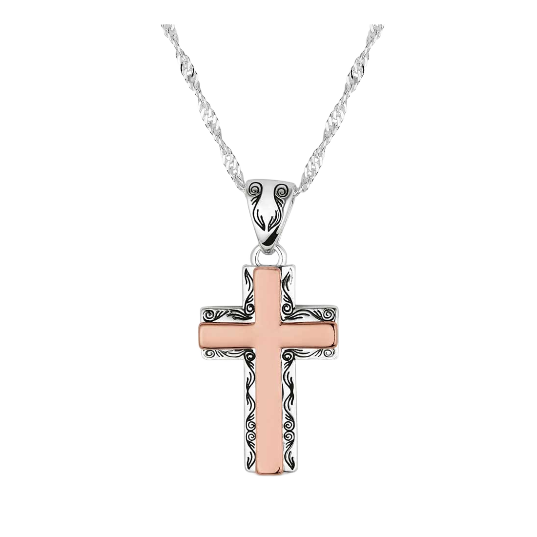 Image of Montana Silversmiths Faith Evermore Cross Necklace
