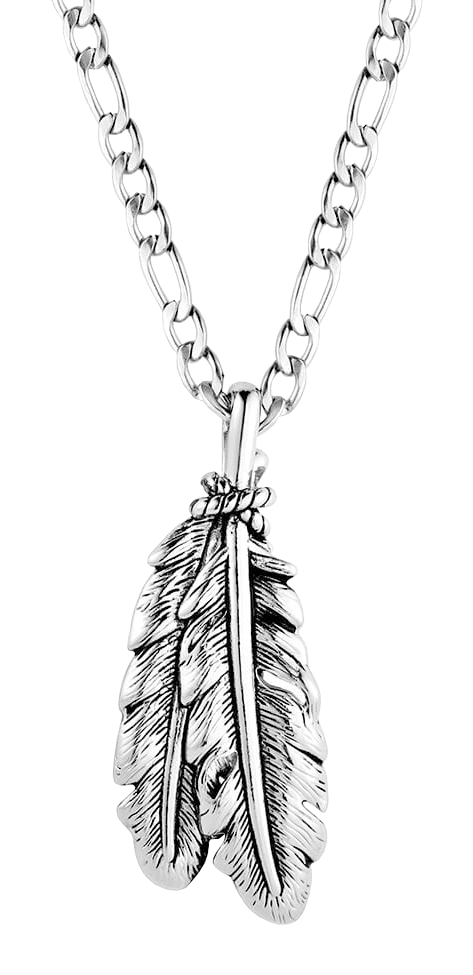 Montana Silversmiths Montana Silversmiths Shadowfeather'Necklace - $87.99 at Bass Pro Shops