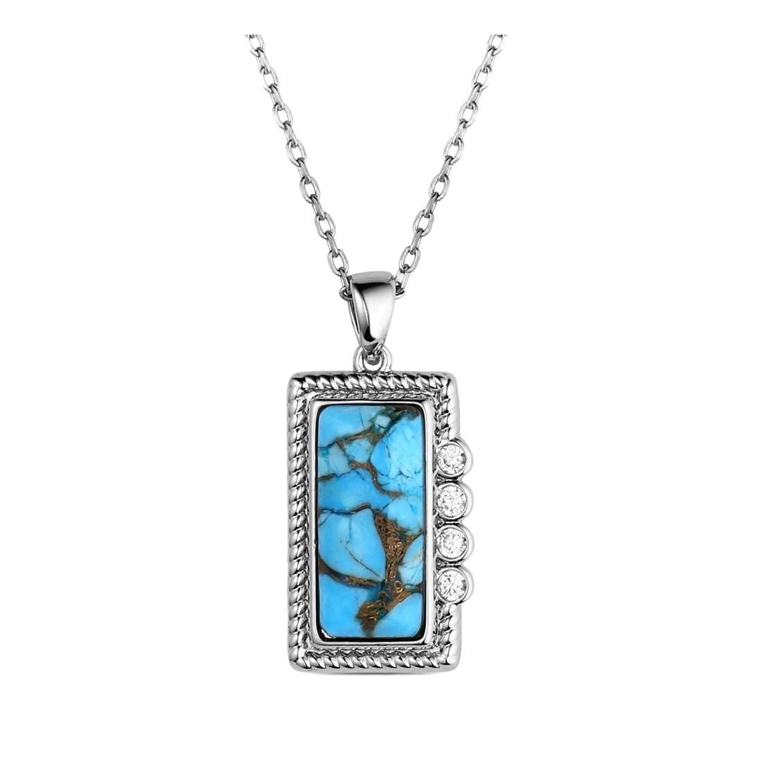 Image of Montana Silversmiths Summer Rain Turquoise Necklace
