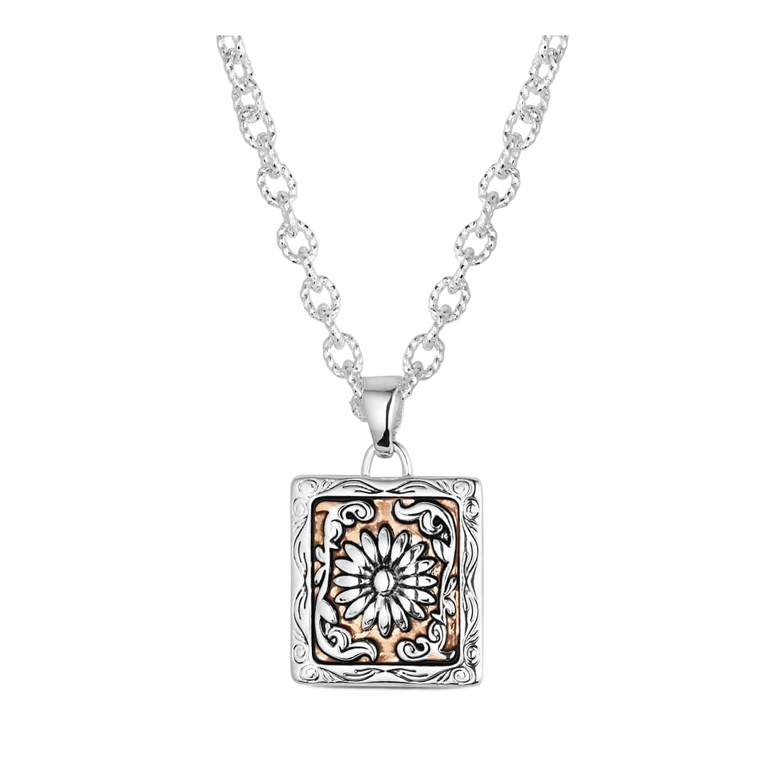 Image of Montana Silversmiths Ranch House Floral Necklace