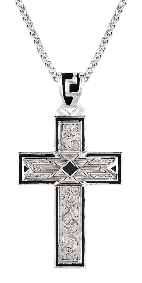 Image of Montana Silversmiths Southwest Horizon Cross Necklace