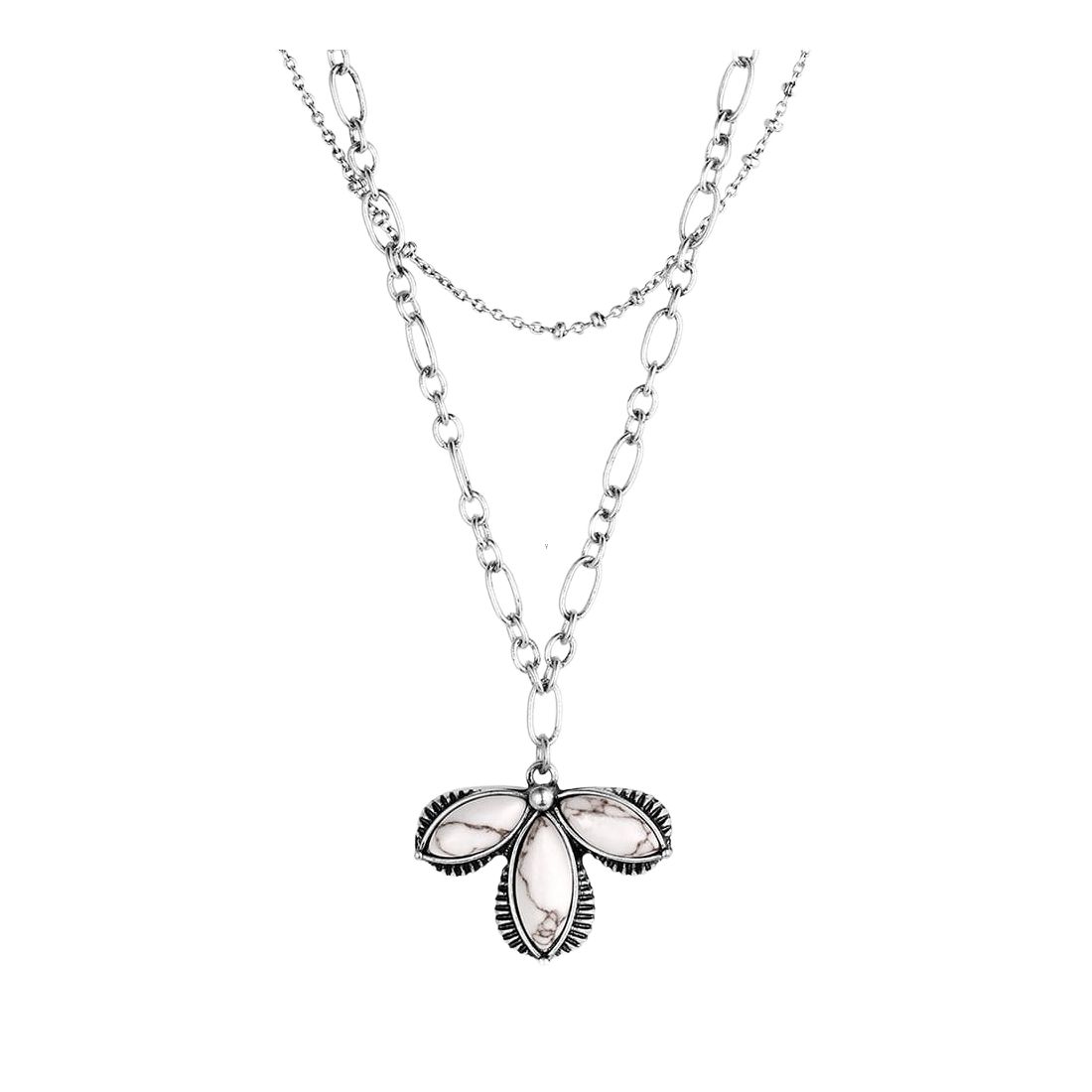 Image of montana-silversmiths-prairie-moon-layered-necklace