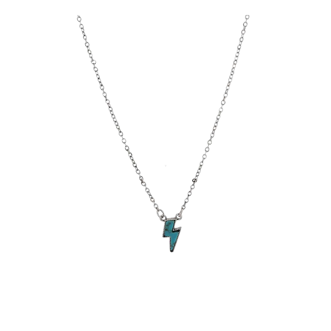 Montana Silversmiths Montana Silversmiths Turquoise Storm Lightning Bolt Necklace - $24.99 at Bass Pro Shops