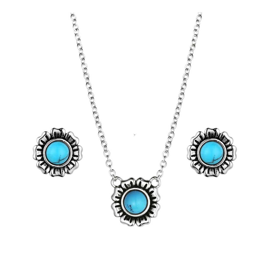 Montana Silversmiths Montana Silversmiths Morning Glory Jewelry Set - $75.99 at Bass Pro Shops