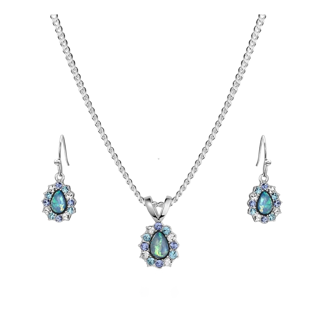Montana Silversmiths Montana Silversmiths Northern Glow Opal Jewelry Set - $85.99 at Bass Pro Shops
