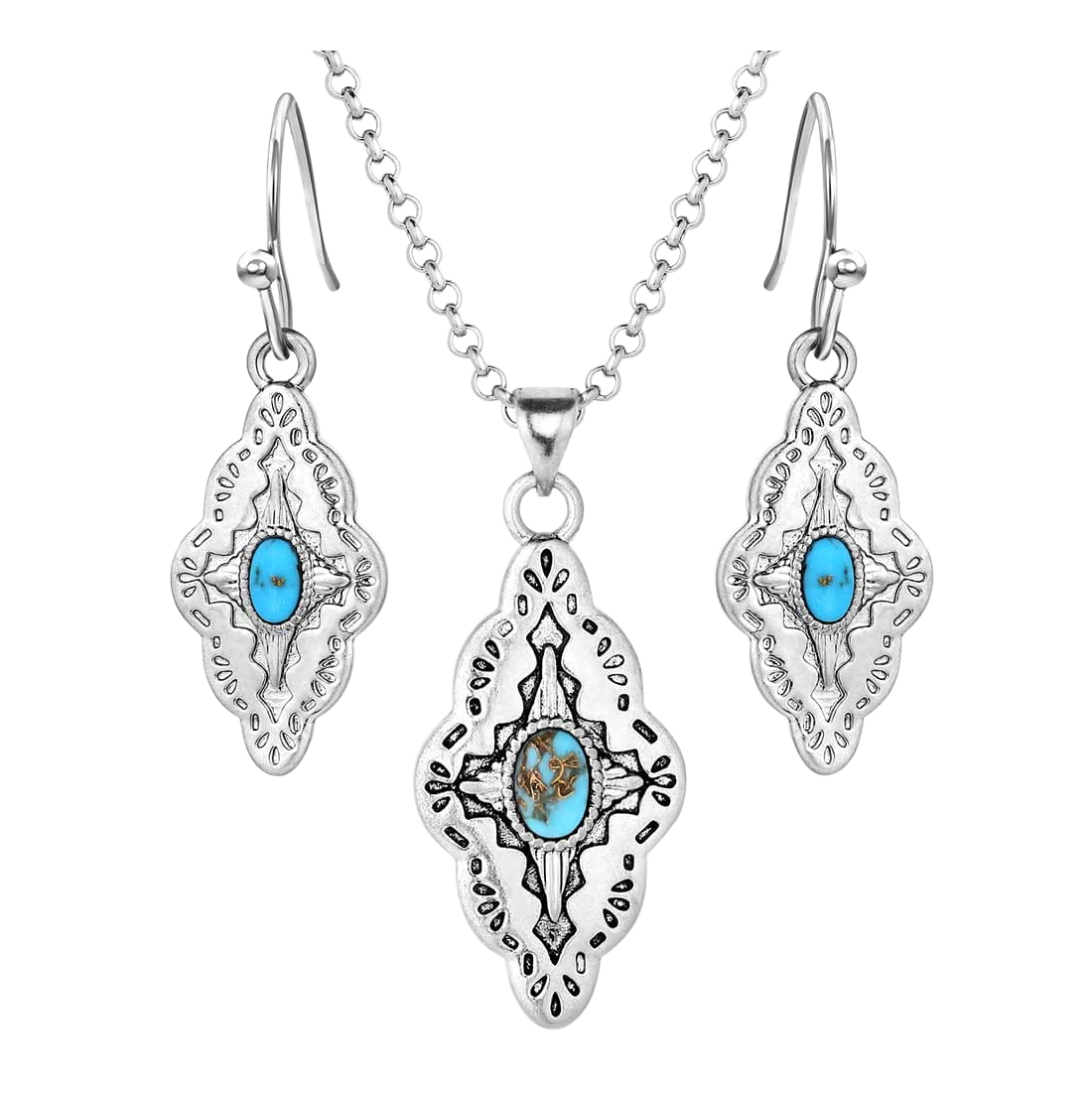 Montana Montana Silversmiths Montana Skies Turquoise Jewelry Set - $92.99 at Bass Pro Shops