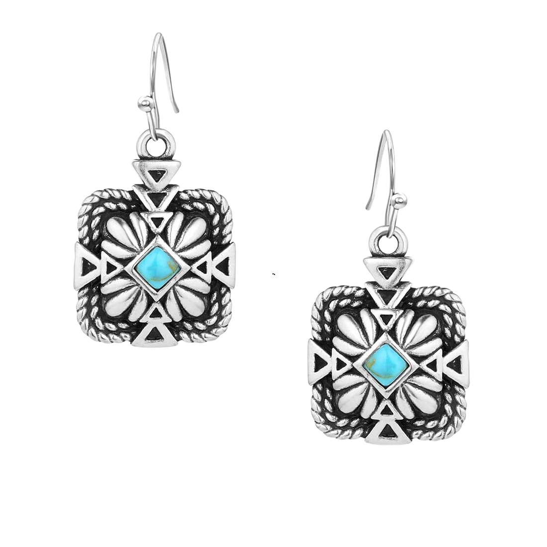 Image of Montana Silversmiths Desert Sage Turquoise Earrings