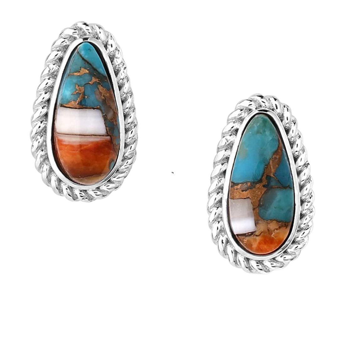 Image of Montana Silversmiths Mountain Glacier Treasures Earrings