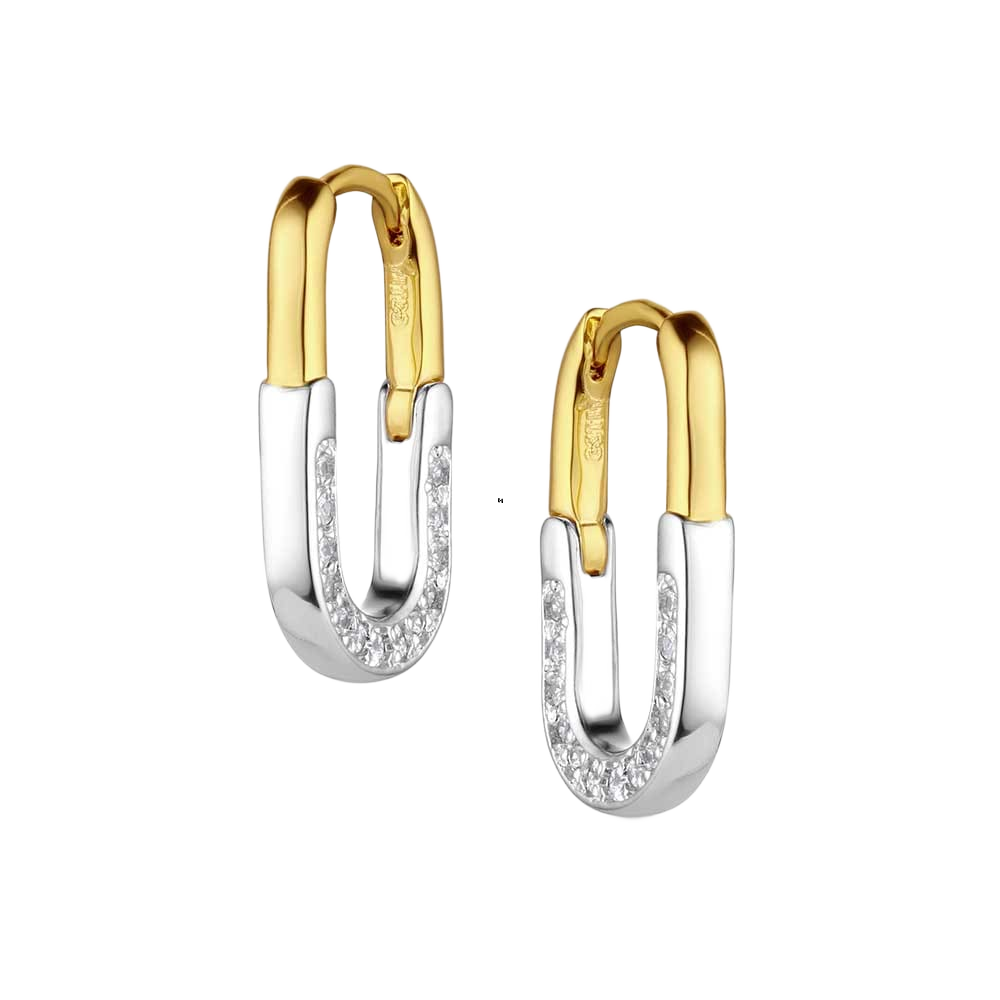 Image of Montana Silversmiths The Flats Hoop Earrings