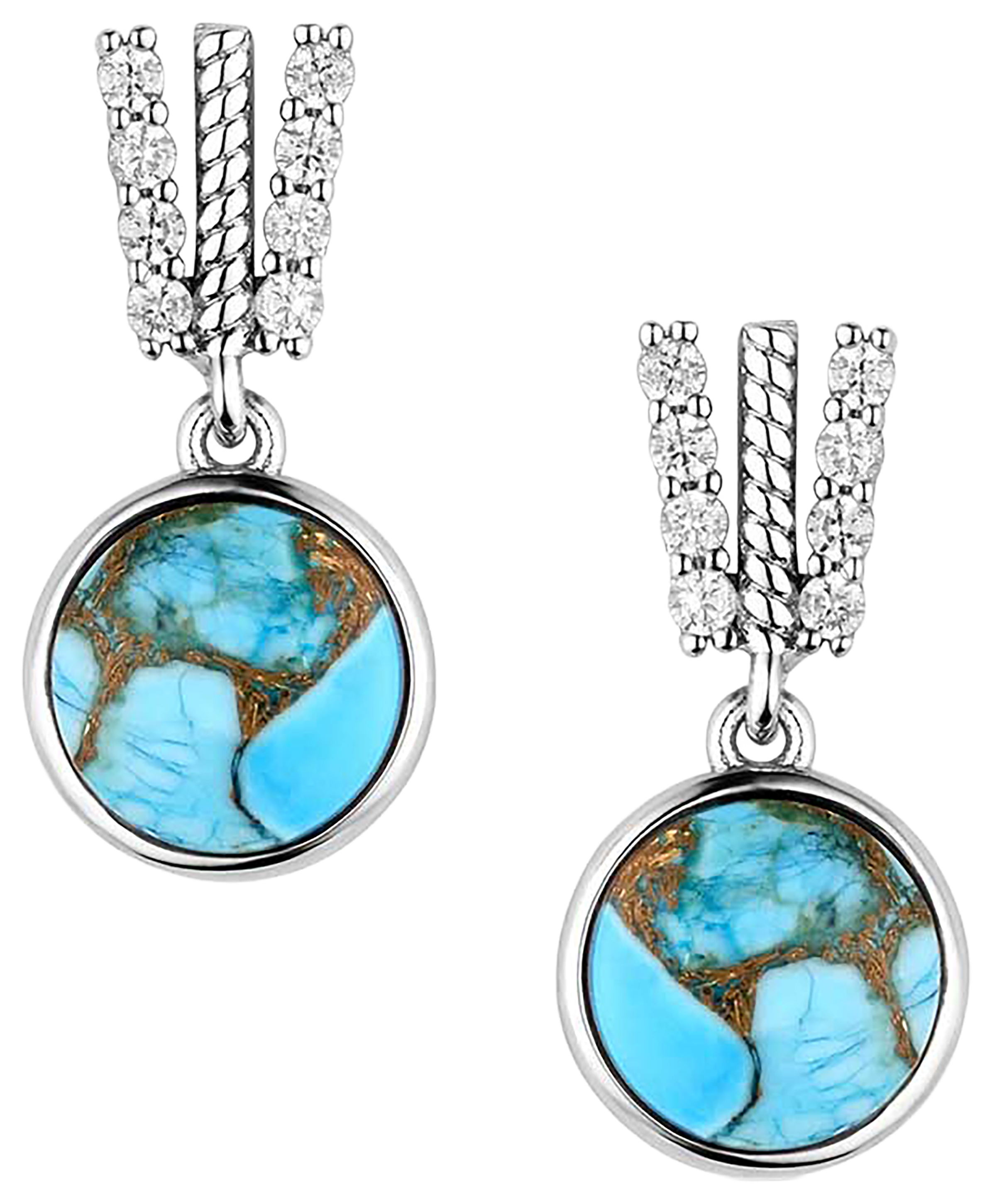 Image of Montana Silversmiths Trailing Turquoise Earrings