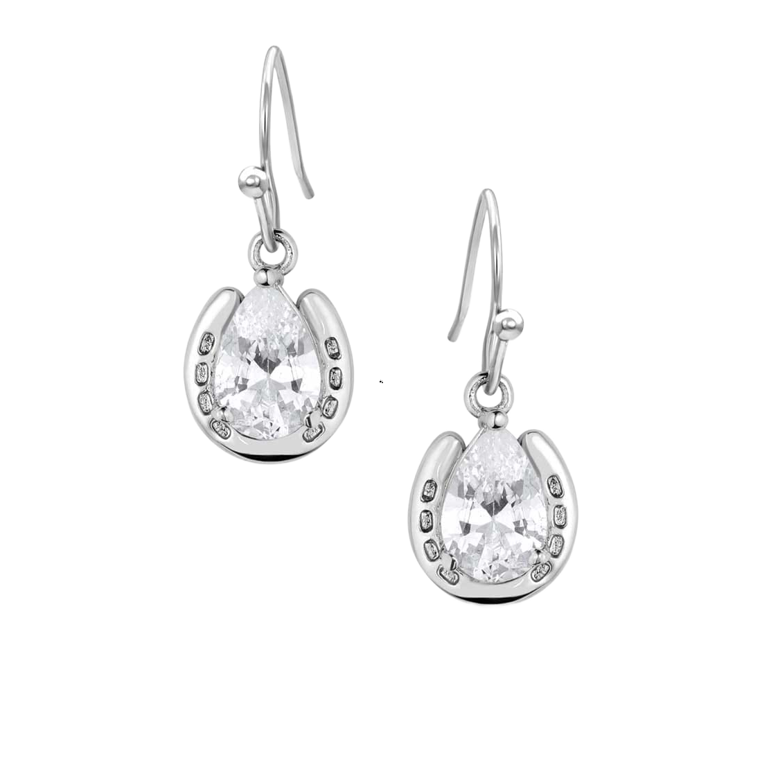 Image of Montana Silversmiths Lucky Trot Crystal Earrings