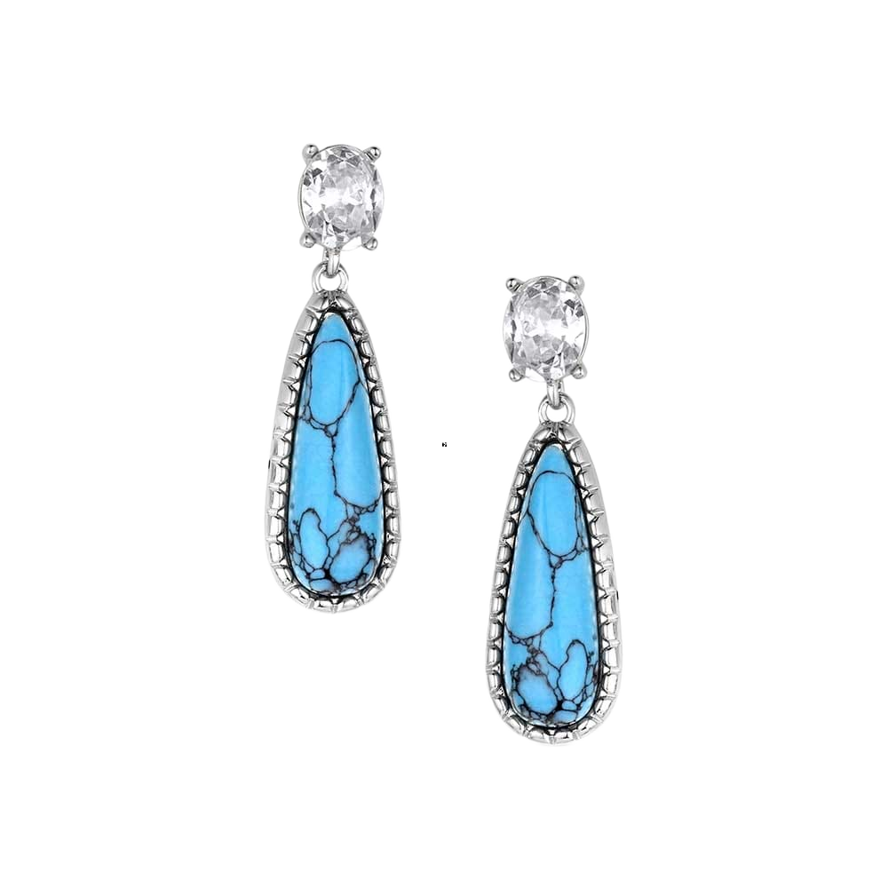 Image of Montana Silversmiths Crystal Dawn Turquoise Earrings