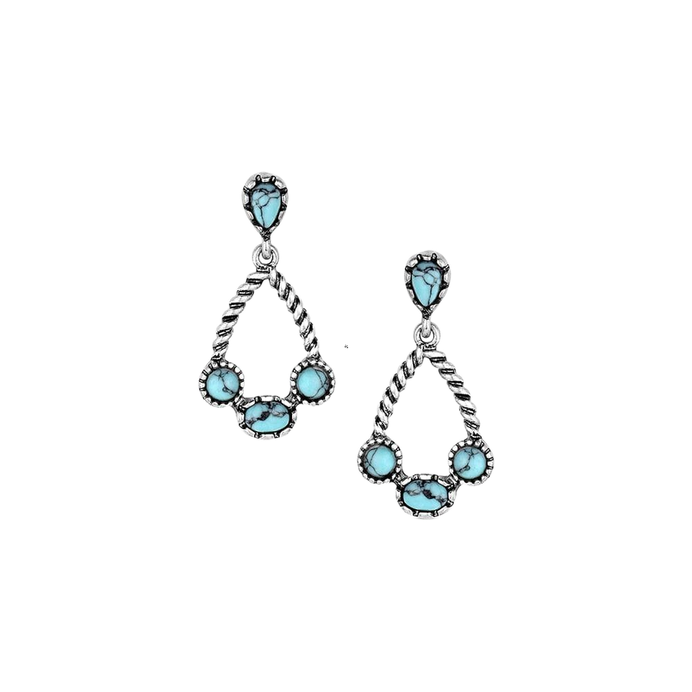Montana Silversmiths Wander West Turquoise Earrings