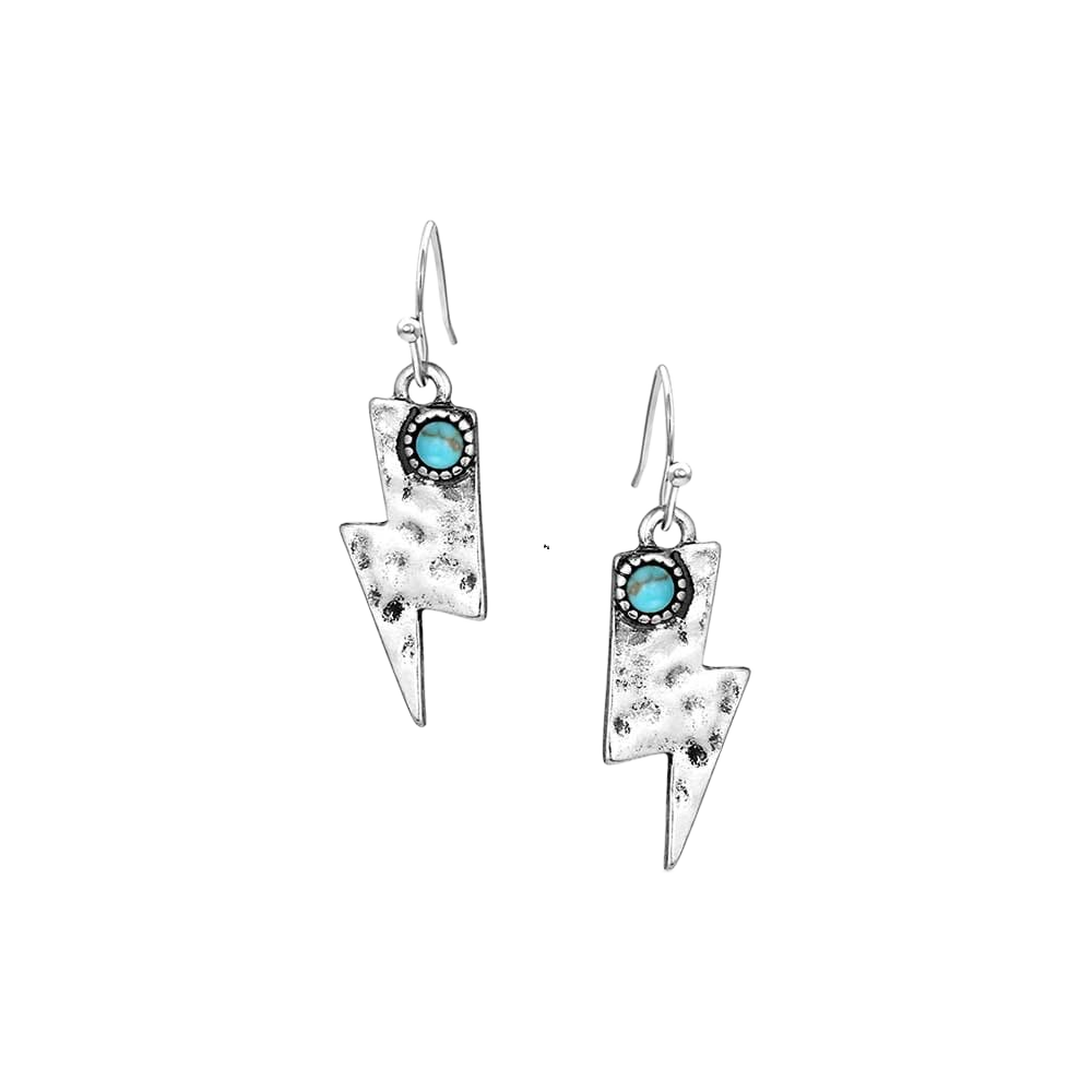 Image of Montana Silversmiths Desert Lightning Turquoise Earrings