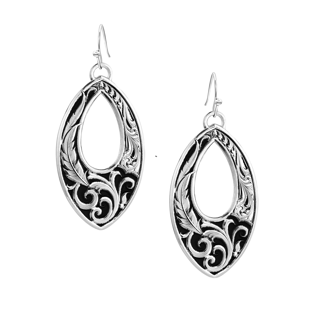 Montana Silversmiths Montana Silversmiths Shadow & Shine American Made Dangle Earrings - $82.99 at Bass Pro Shops
