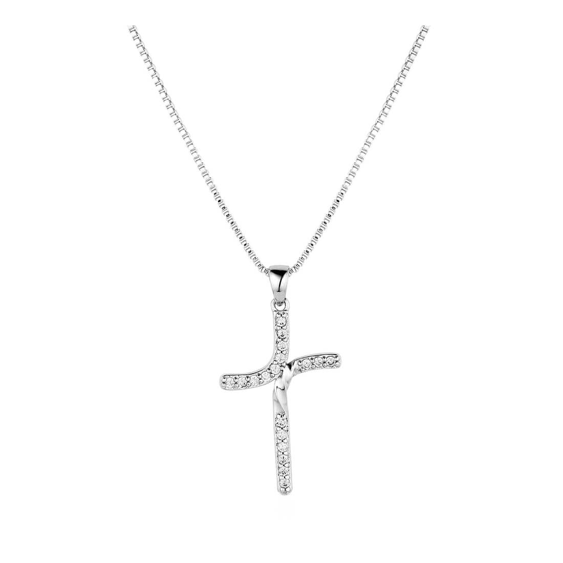 Image of Montana Silversmiths Bend But Don't Break Cross Necklace