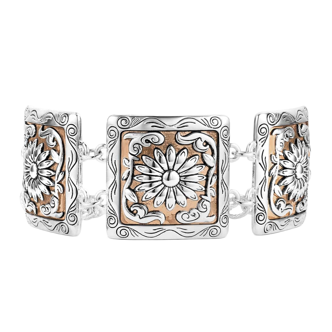 Image of Montana Silversmiths Ranch House Floral Bracelet