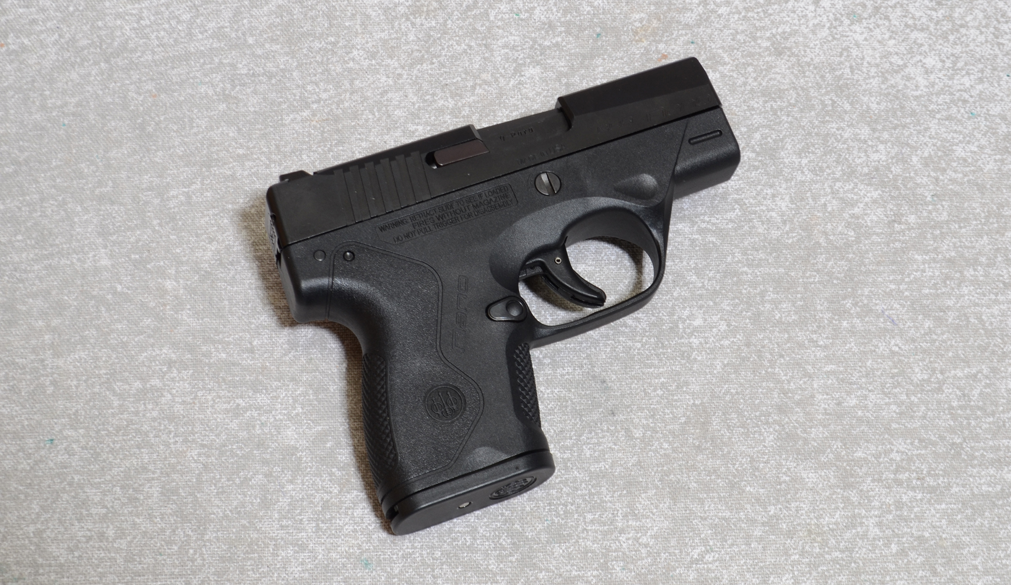 Beretta BU9 Nano Pistol, 9MM Parabellum, 3″ Barrel - Beretta