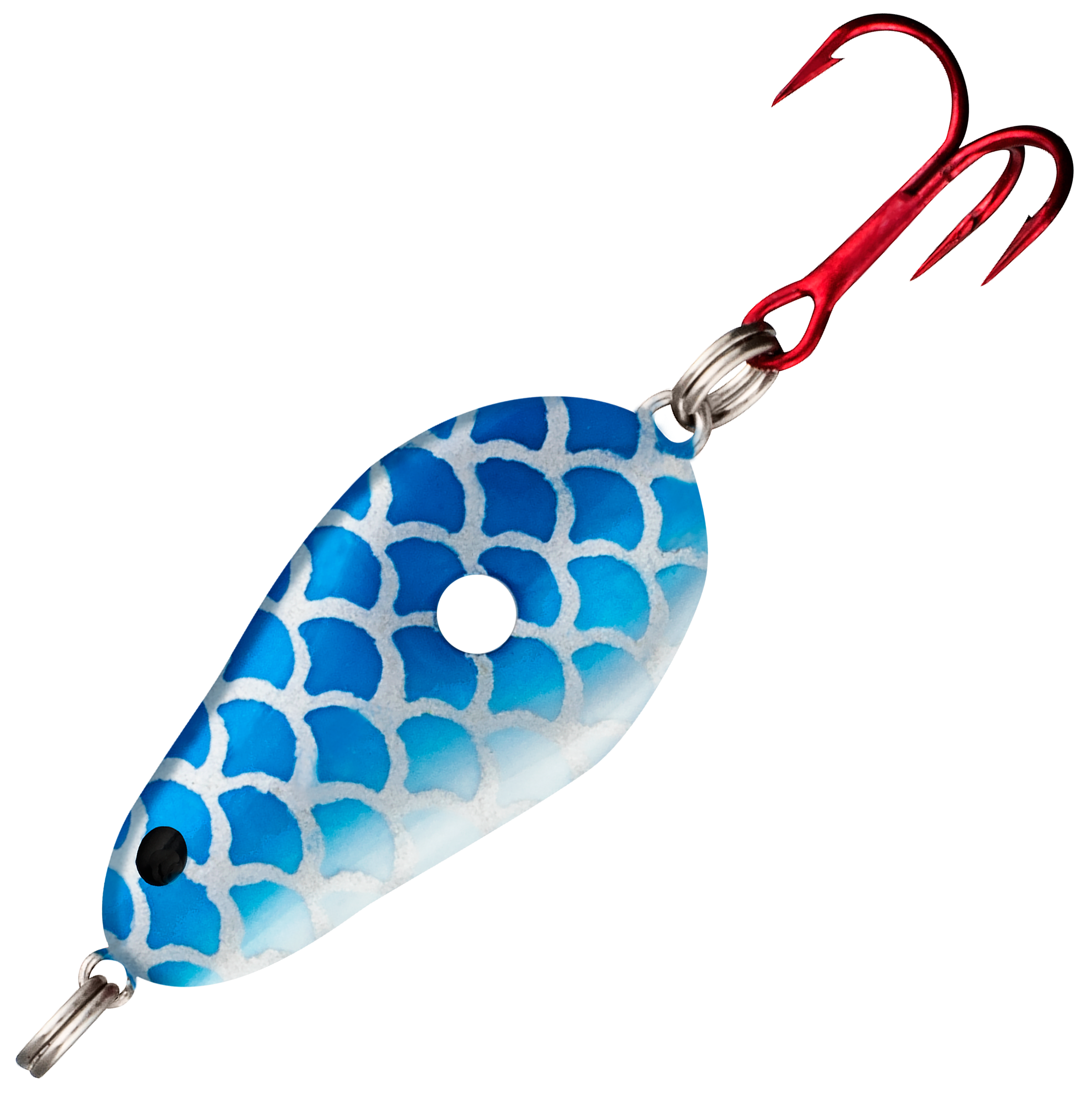 Image of Lindy Glow Spoon - #8 1/4 oz. - Blue Scale Glow