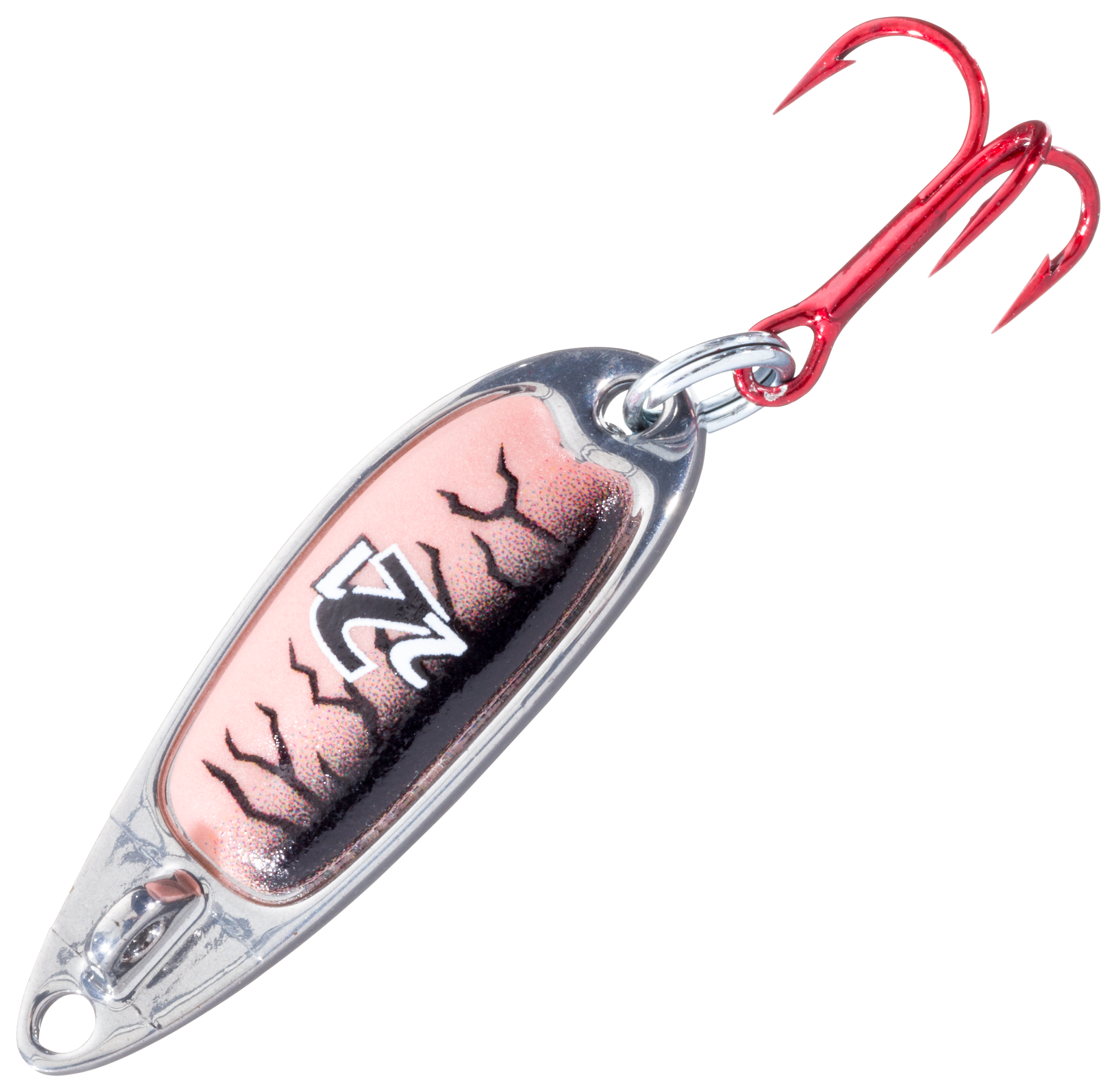 Image of "Venom Outdoors 221 Inferno Flutter Spoon - Red Glow/Nickel - 1-3/8"""